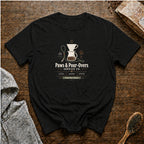 Paws And Pour Overs T-Shirt — Black