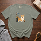 Pembroke Welsh Corgi Short Stack Cold Brew 1 T-Shirt — Bay