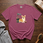 Pembroke Welsh Corgi Short Stack Cold Brew 1 T-Shirt — Berry