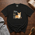Pembroke Welsh Corgi Short Stack Cold Brew 1 T-Shirt — Black