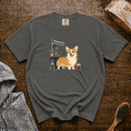 Pembroke Welsh Corgi Short Stack Cold Brew 1 T-Shirt — Pepper
