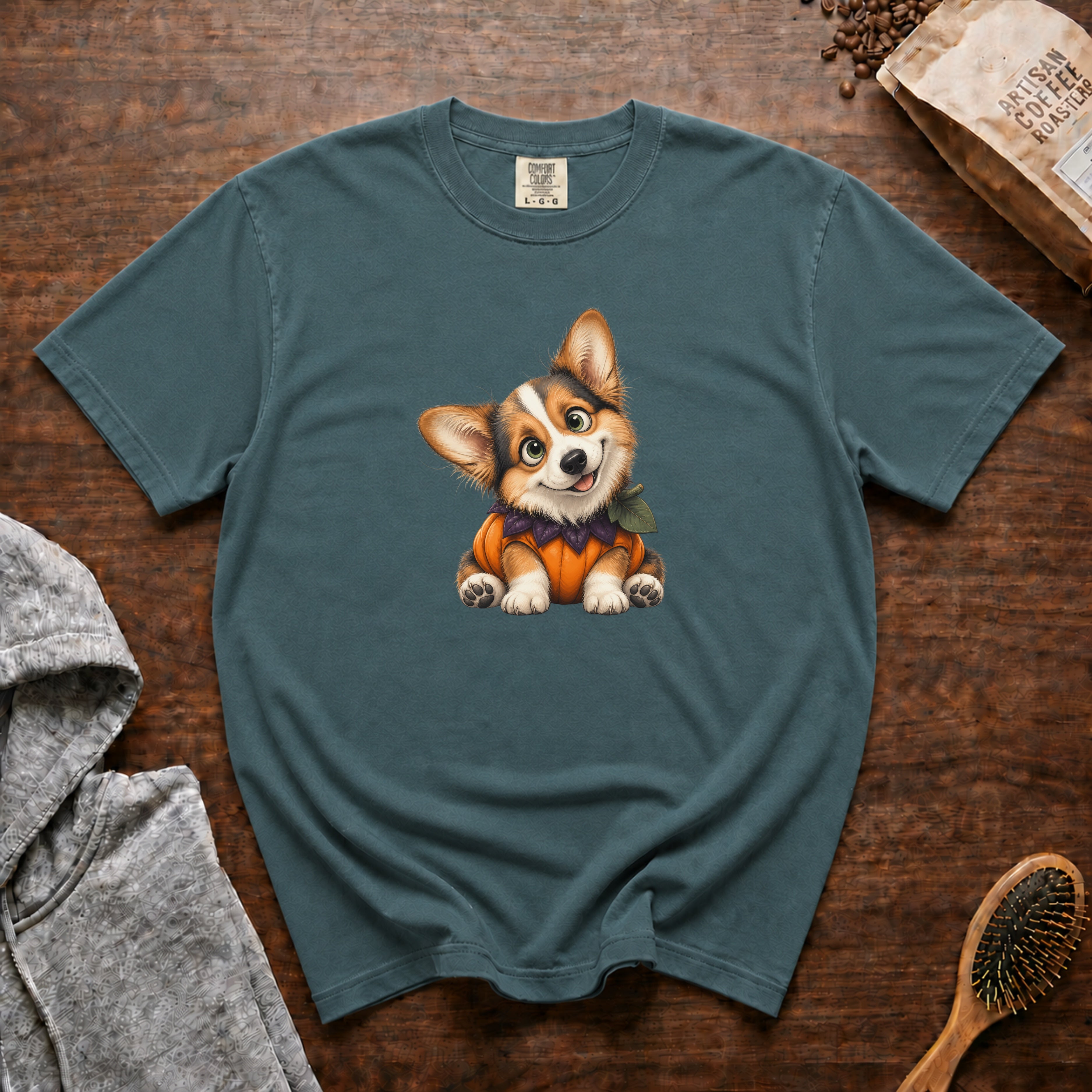 Pembroke Welsh Corgi T-Shirt — Blue Spruce
