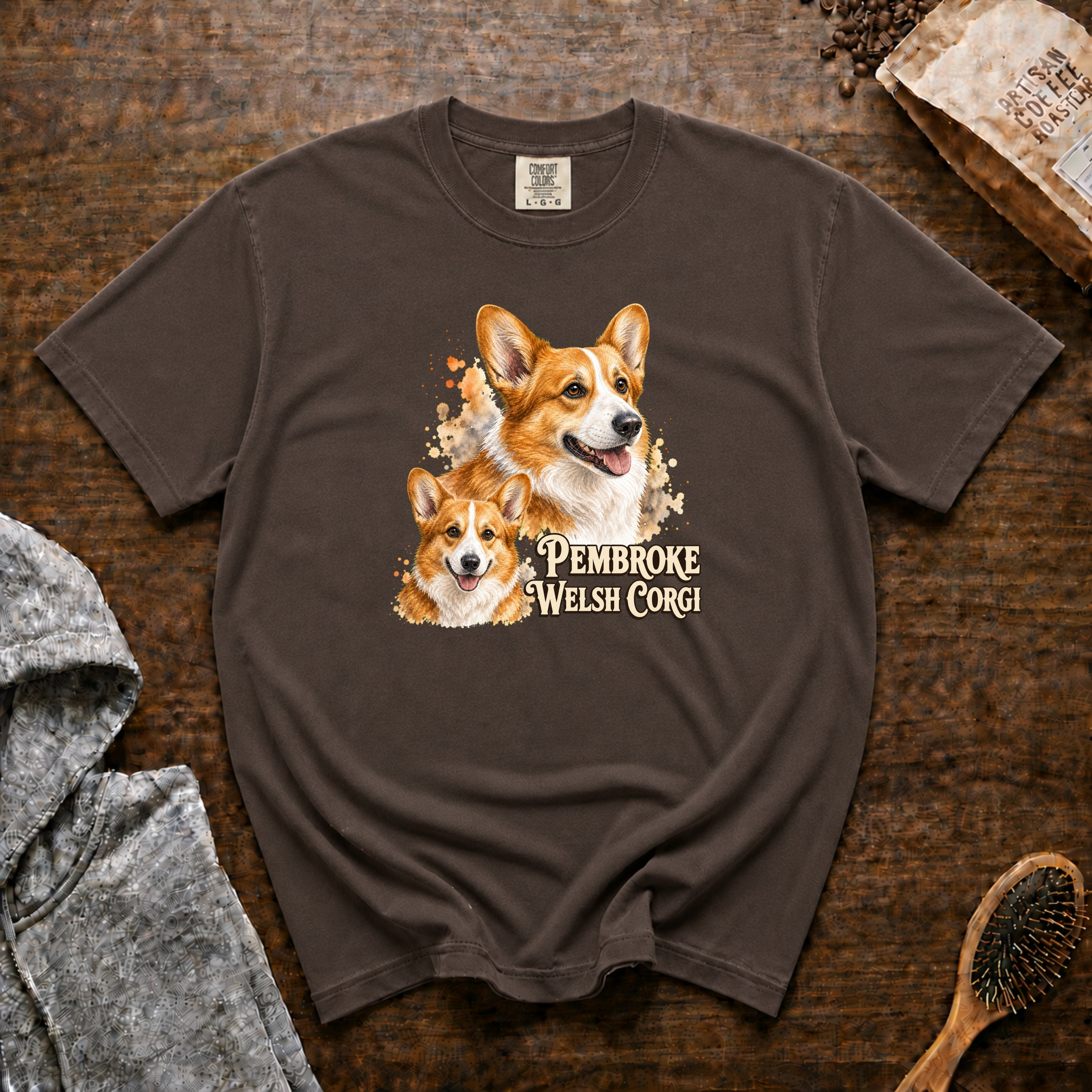 Pembroke Welsh Corgi T-Shirt — Espresso