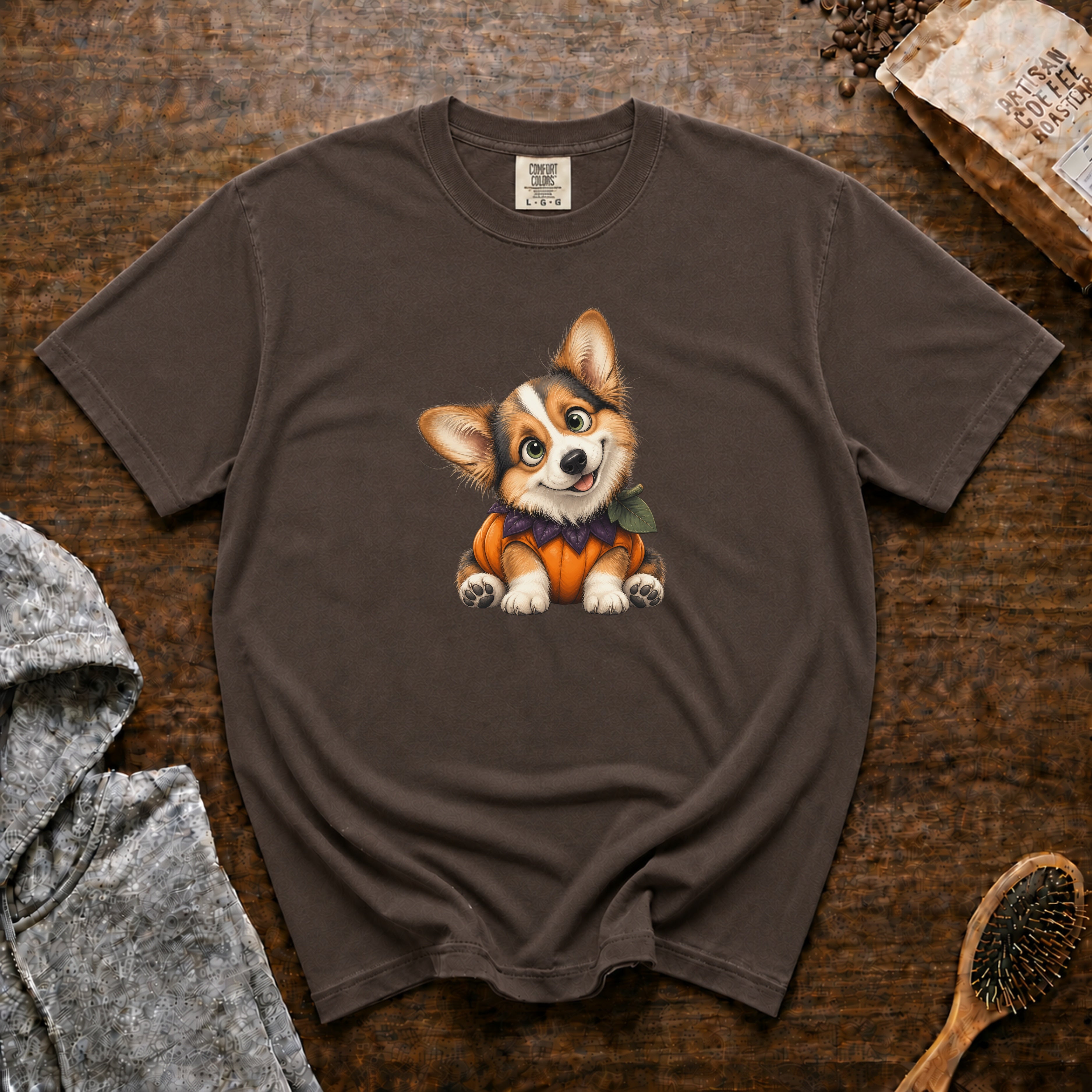 Pembroke Welsh Corgi T-Shirt — Espresso
