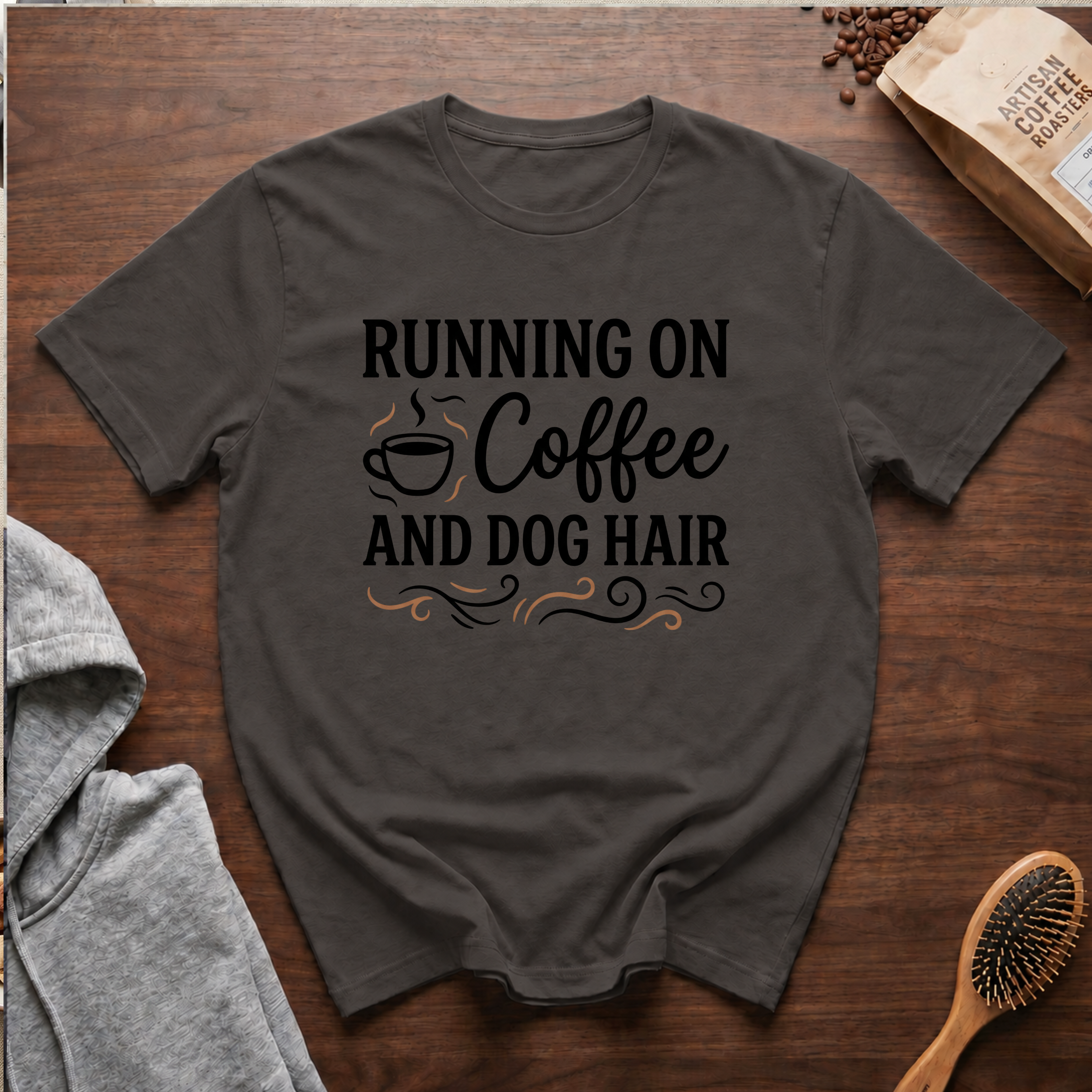 Running on Coffee and Dog Hair T-Shirt