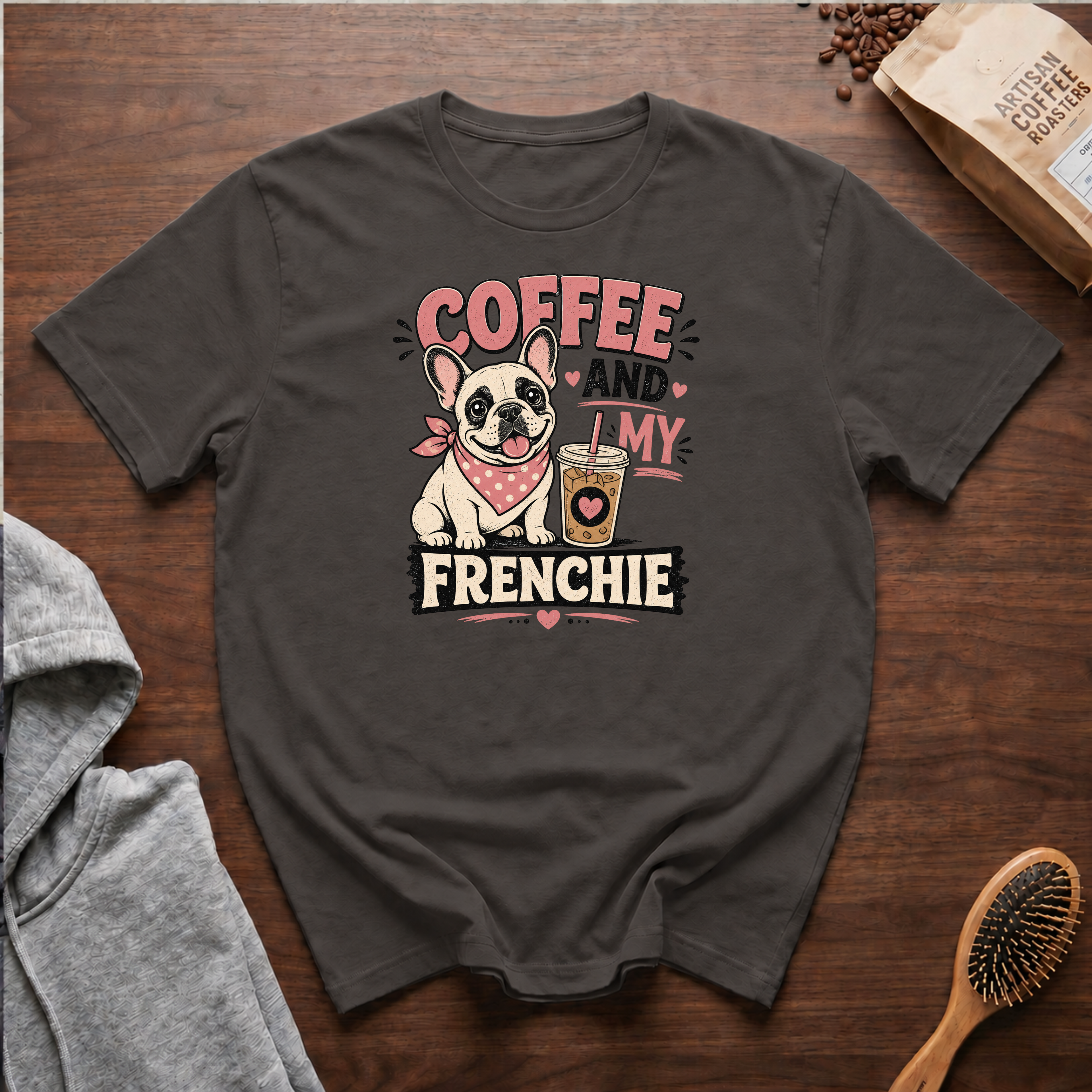 Coffee and My Frenchie T-Shirt