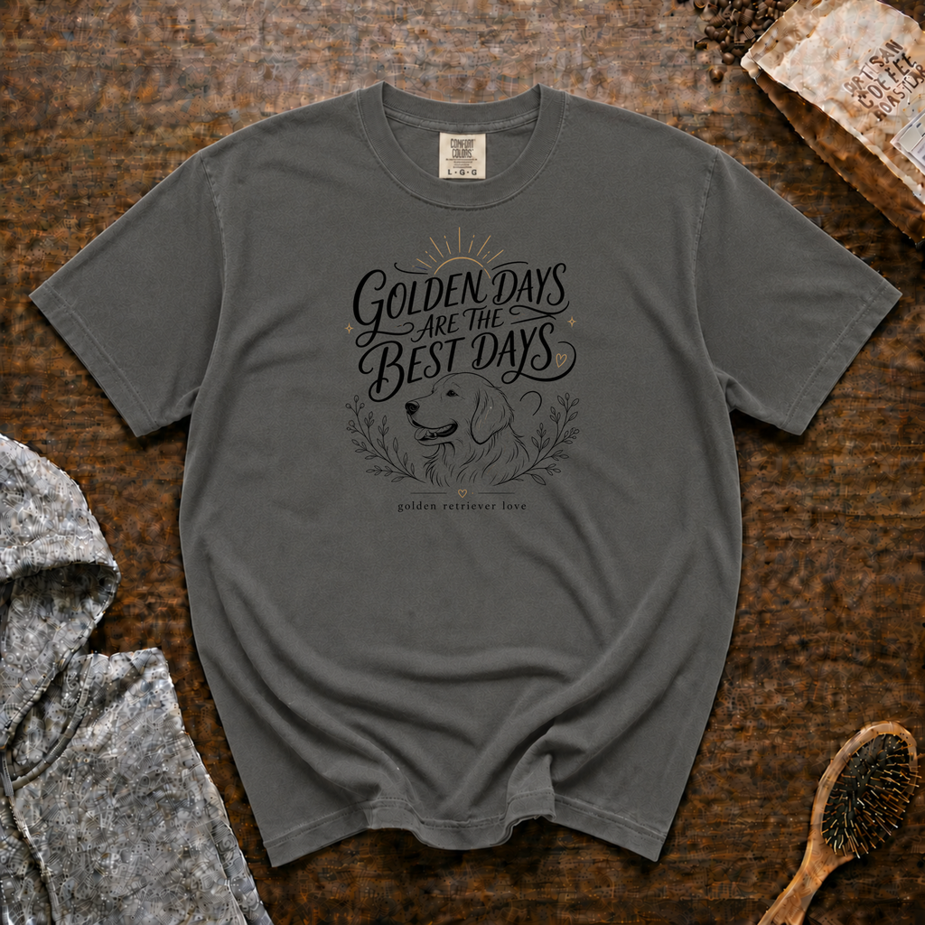 Golden Days Are The Best Days T-Shirt | Golden Retriever Tee