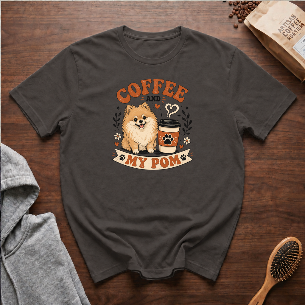 Coffee and My Pom T-Shirt