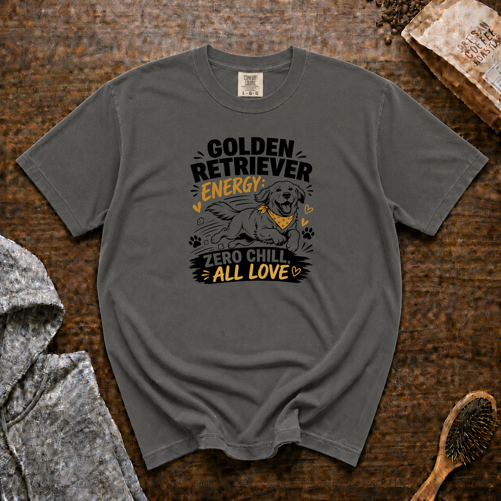 Golden Retriever Energy T-Shirt | Golden Retriever Dog Tee