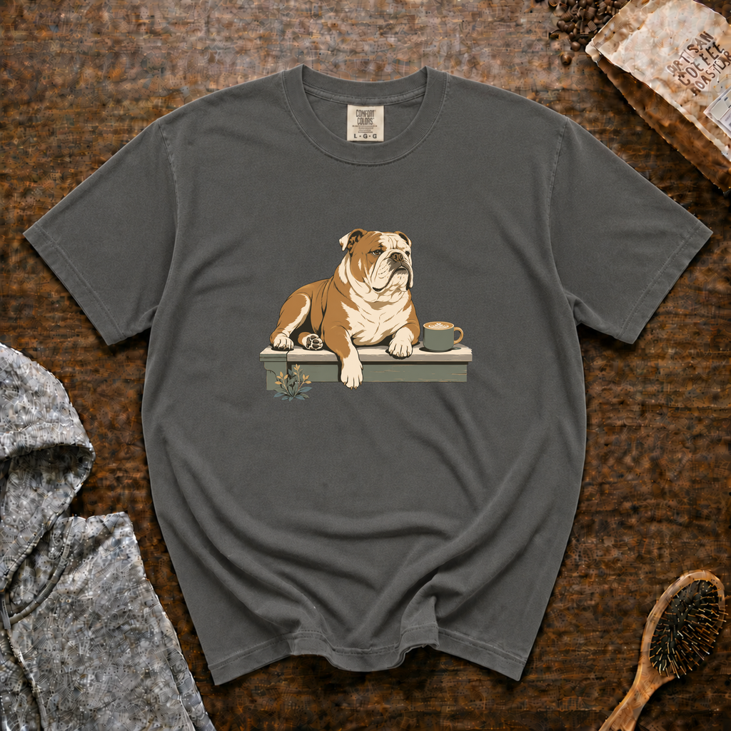 Bulldog Slow Sip House Roast T-Shirt | Bulldog Coffee Tee
