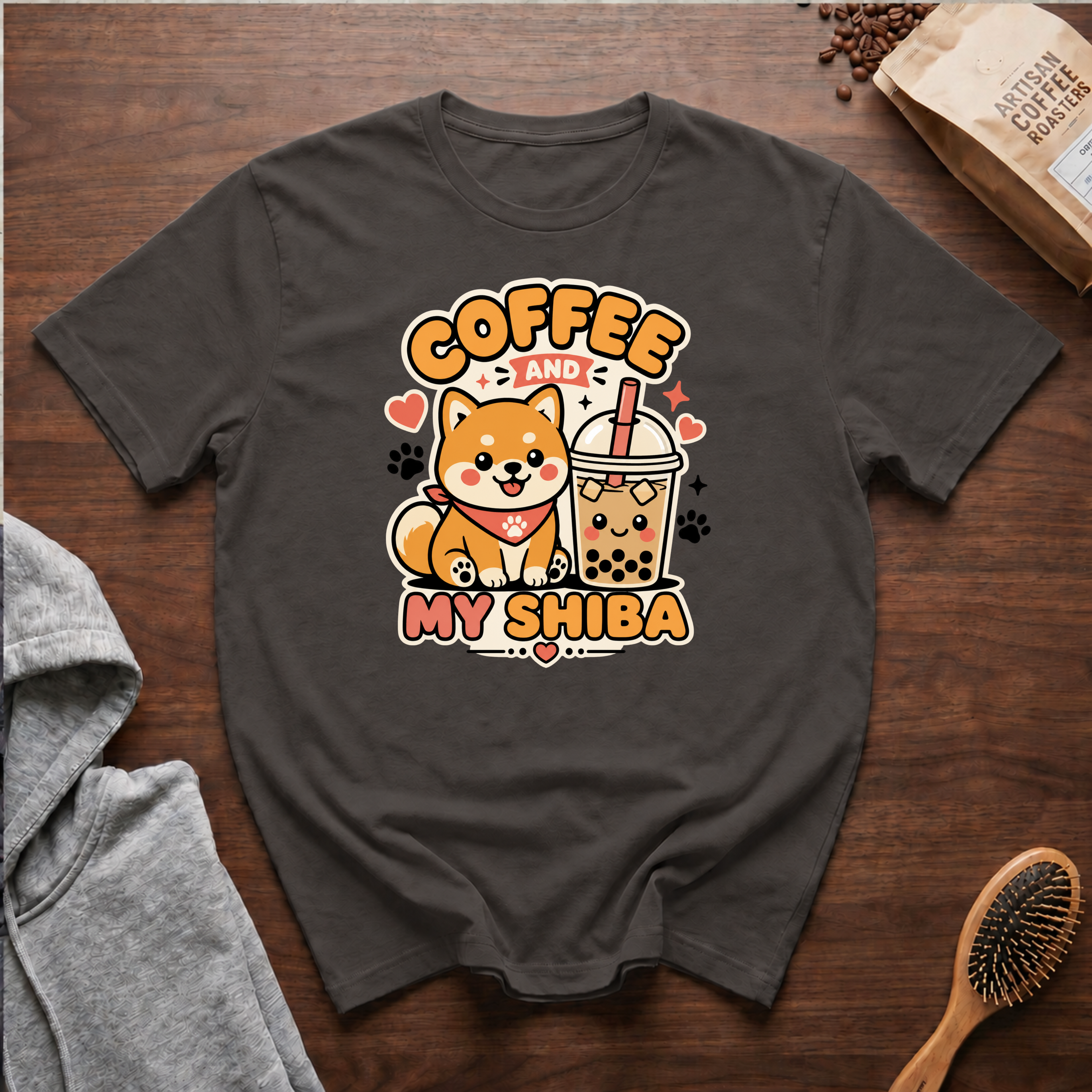 Coffee and My Shiba T-Shirt