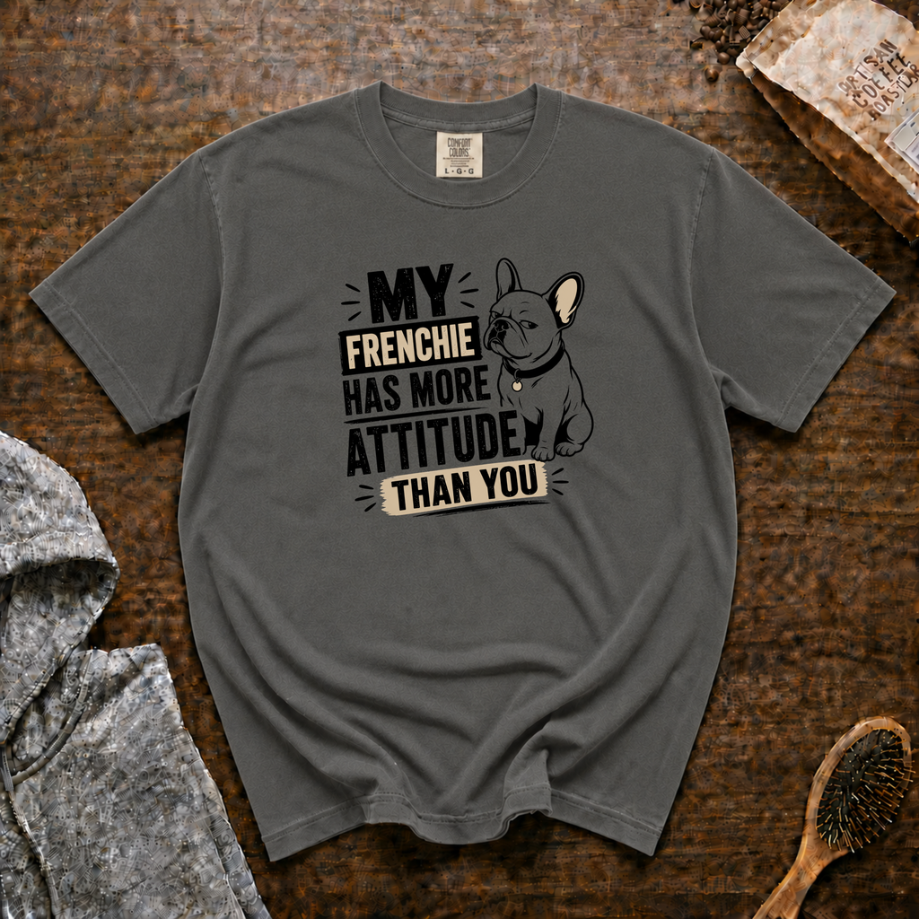 My Frenchie Has More Attitude Than You T-Shirt | Funny Frenchie Tee