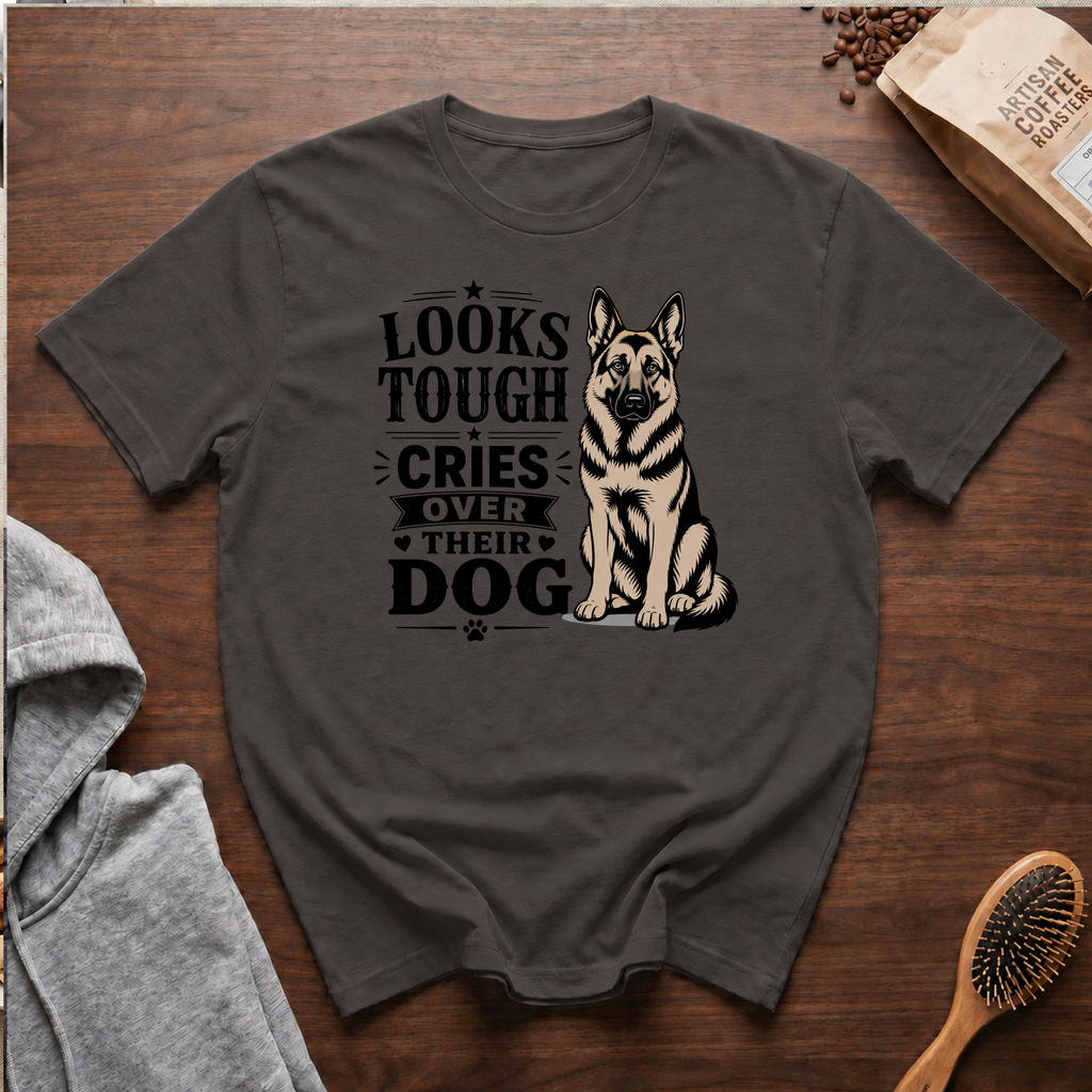 Looks Tough Cries Over Their Dog T-Shirt