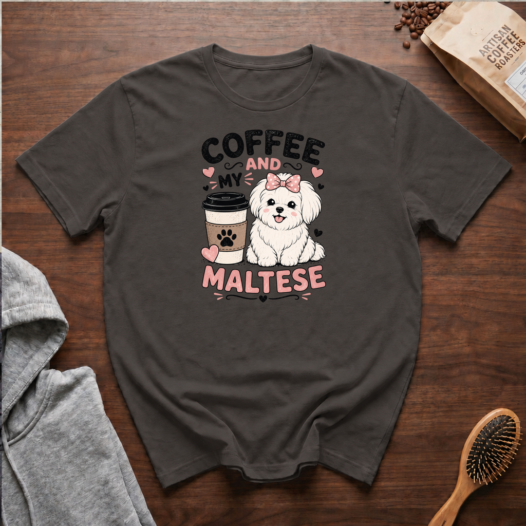 Coffee and My Maltese T-Shirt