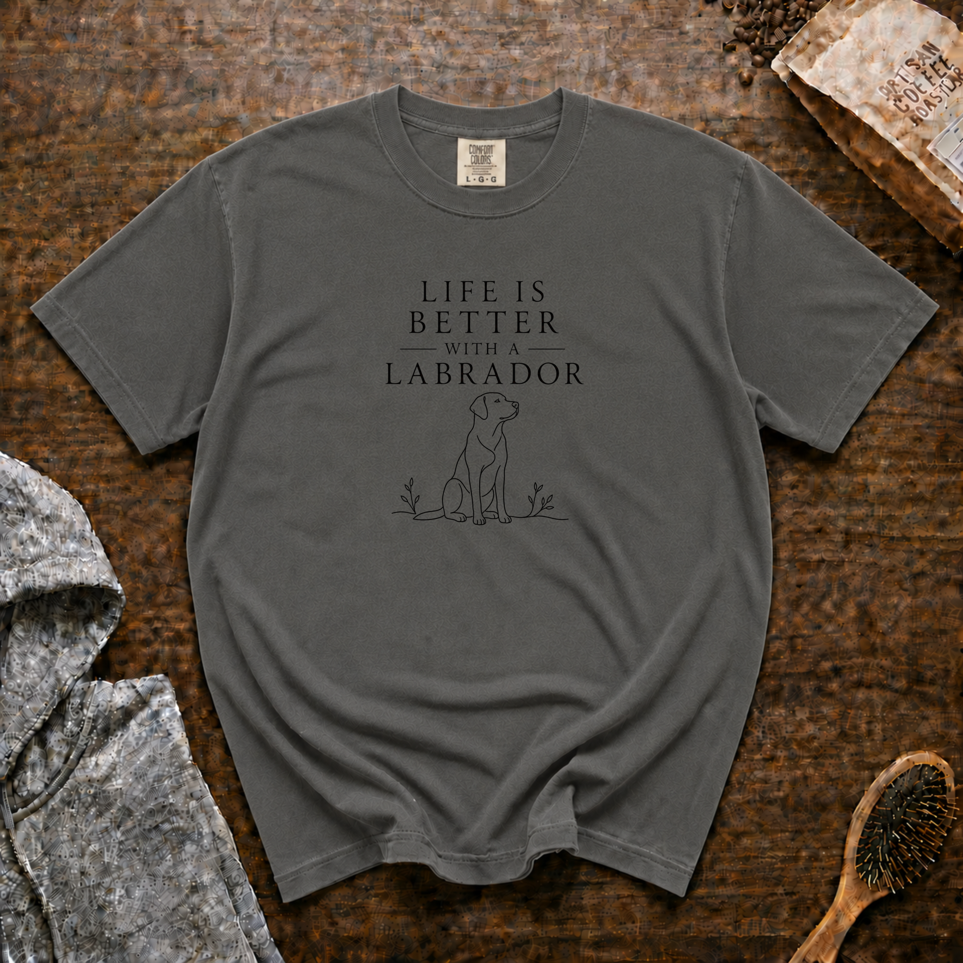 Life Is Better With A Labrador T-Shirt | Lab Dog Lover Tee