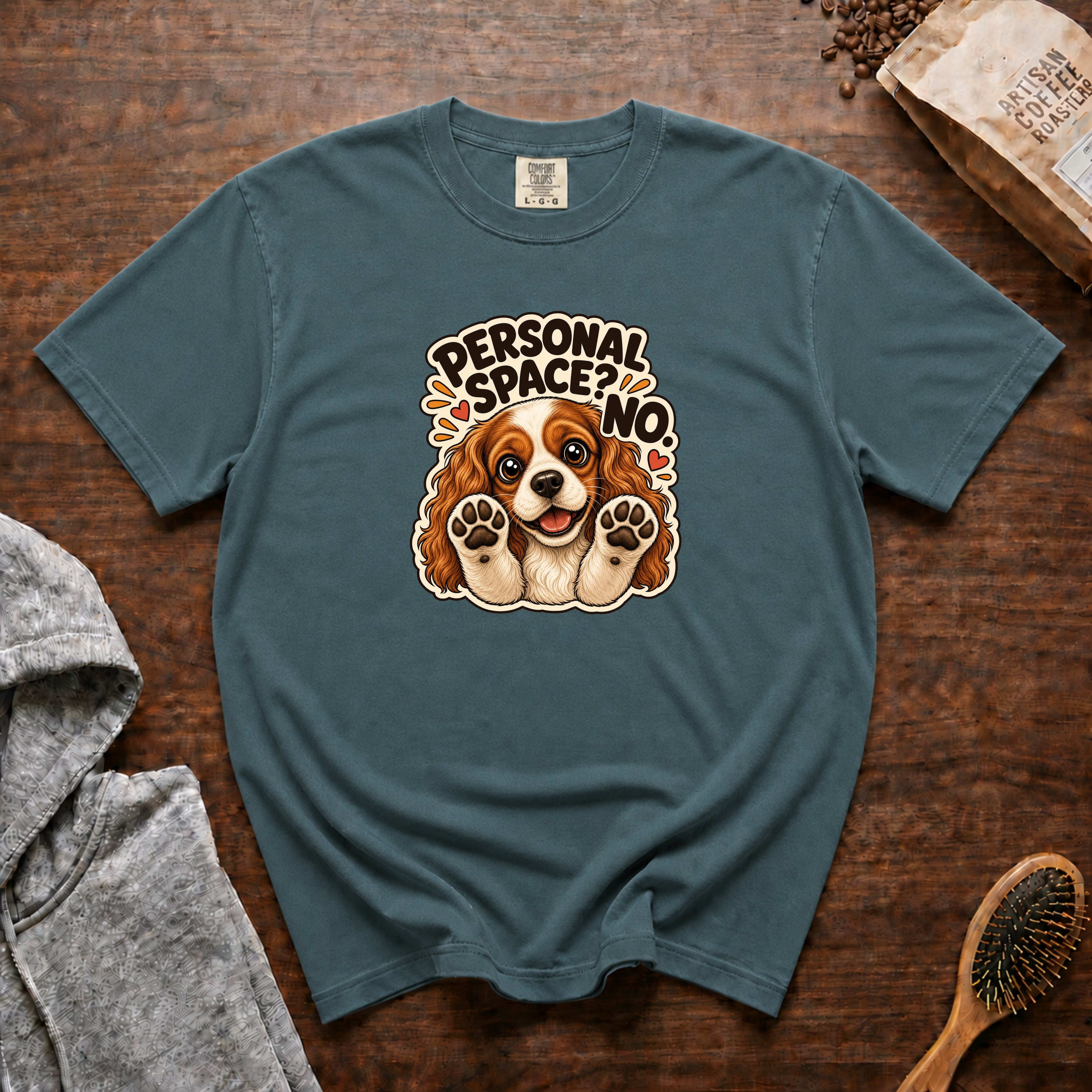 Personal Space No T-Shirt — Blue Spruce