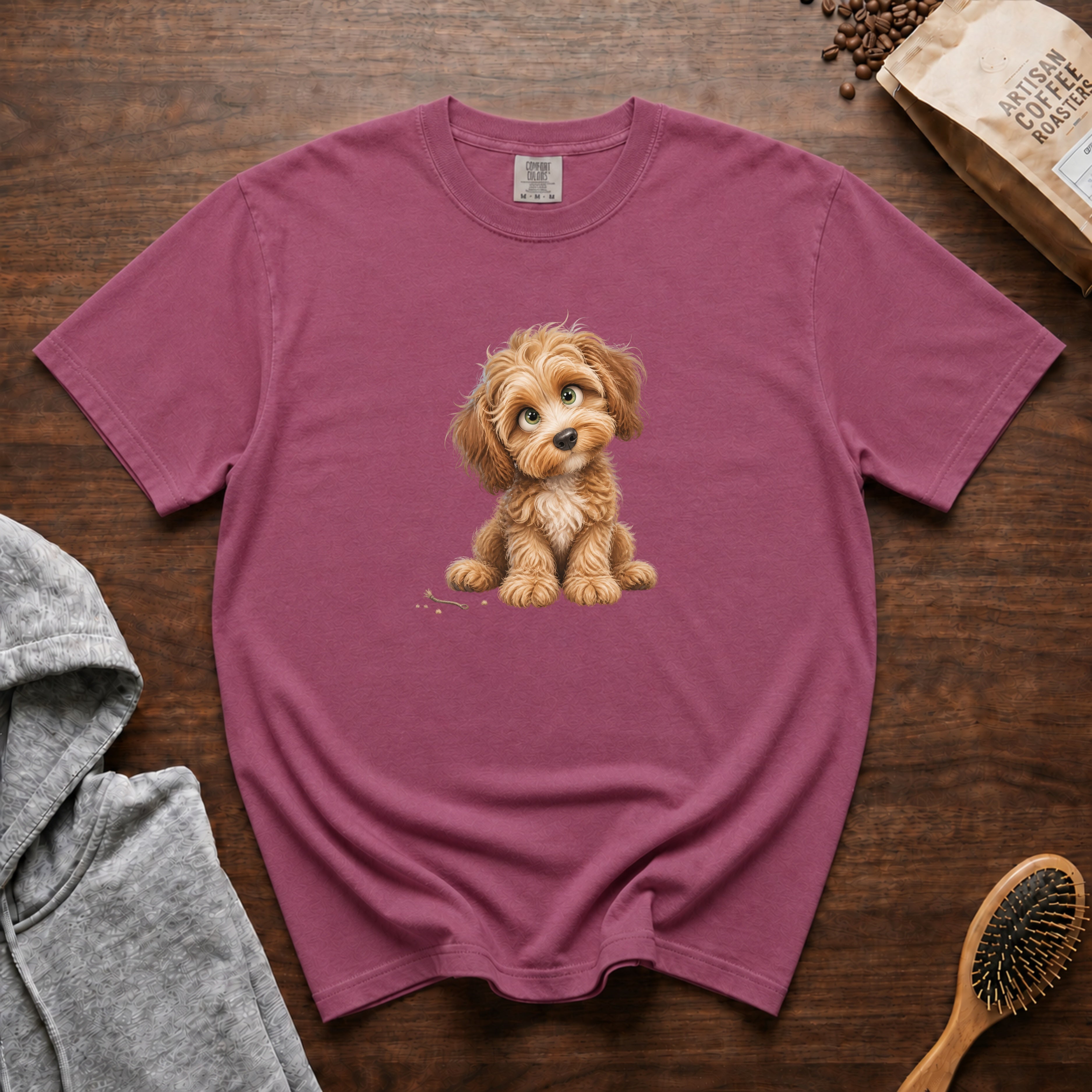 Playful Cockapoo T-Shirt — Berry