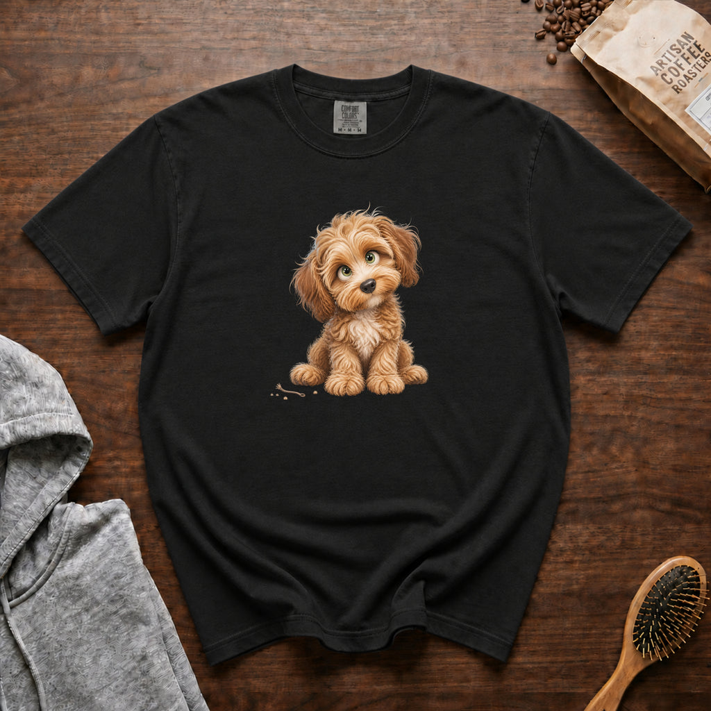 Playful Cockapoo T-Shirt — Black