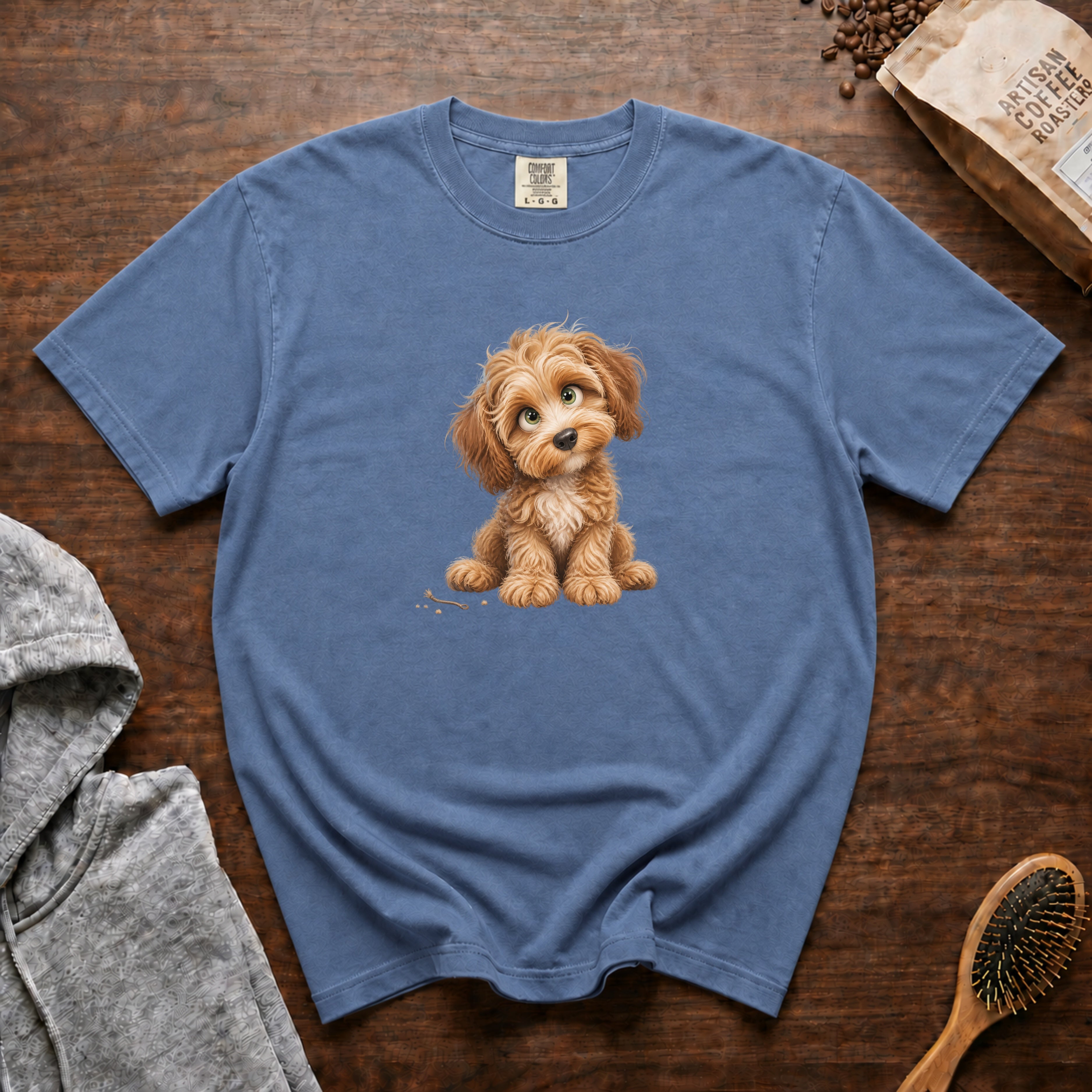 Playful Cockapoo T-Shirt — Blue Jean