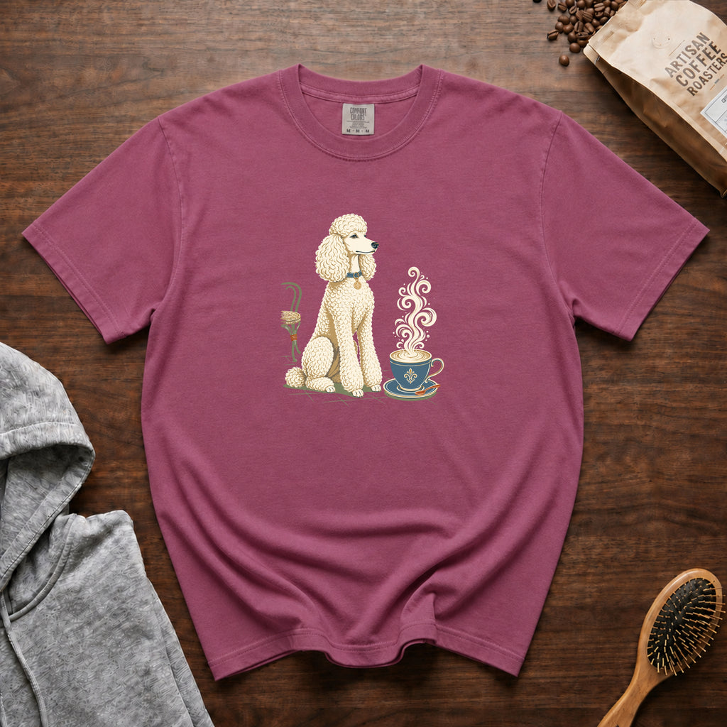 Poodle Foam Trim Cappuccino T-Shirt — Berry