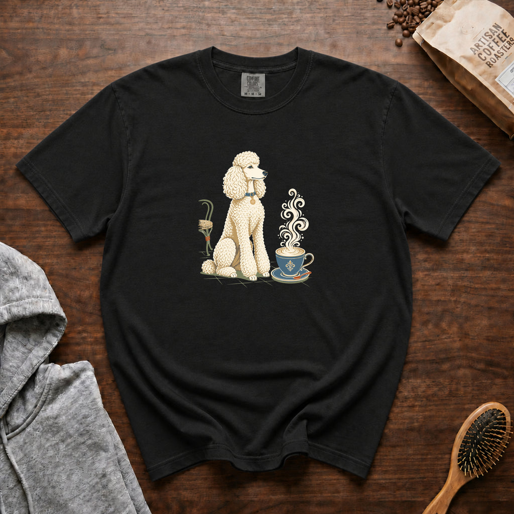 Poodle Foam Trim Cappuccino T-Shirt — Black