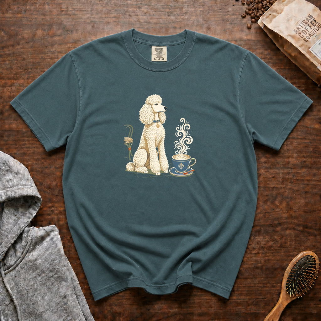 Poodle Foam Trim Cappuccino T-Shirt — Blue Spruce