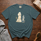Poodle Foam Trim Cappuccino T-Shirt — Blue Spruce