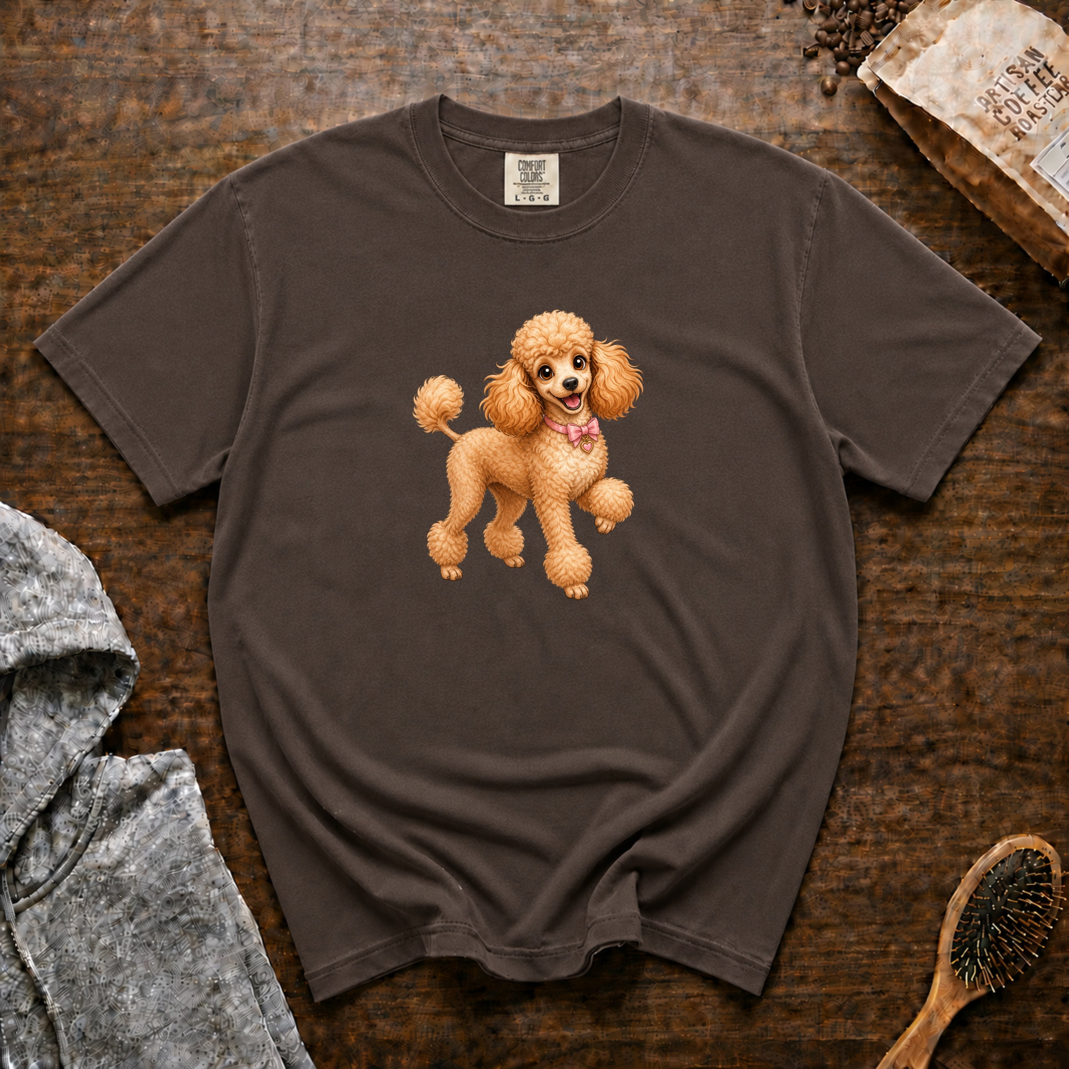 Poodle Prance T-Shirt — Espresso