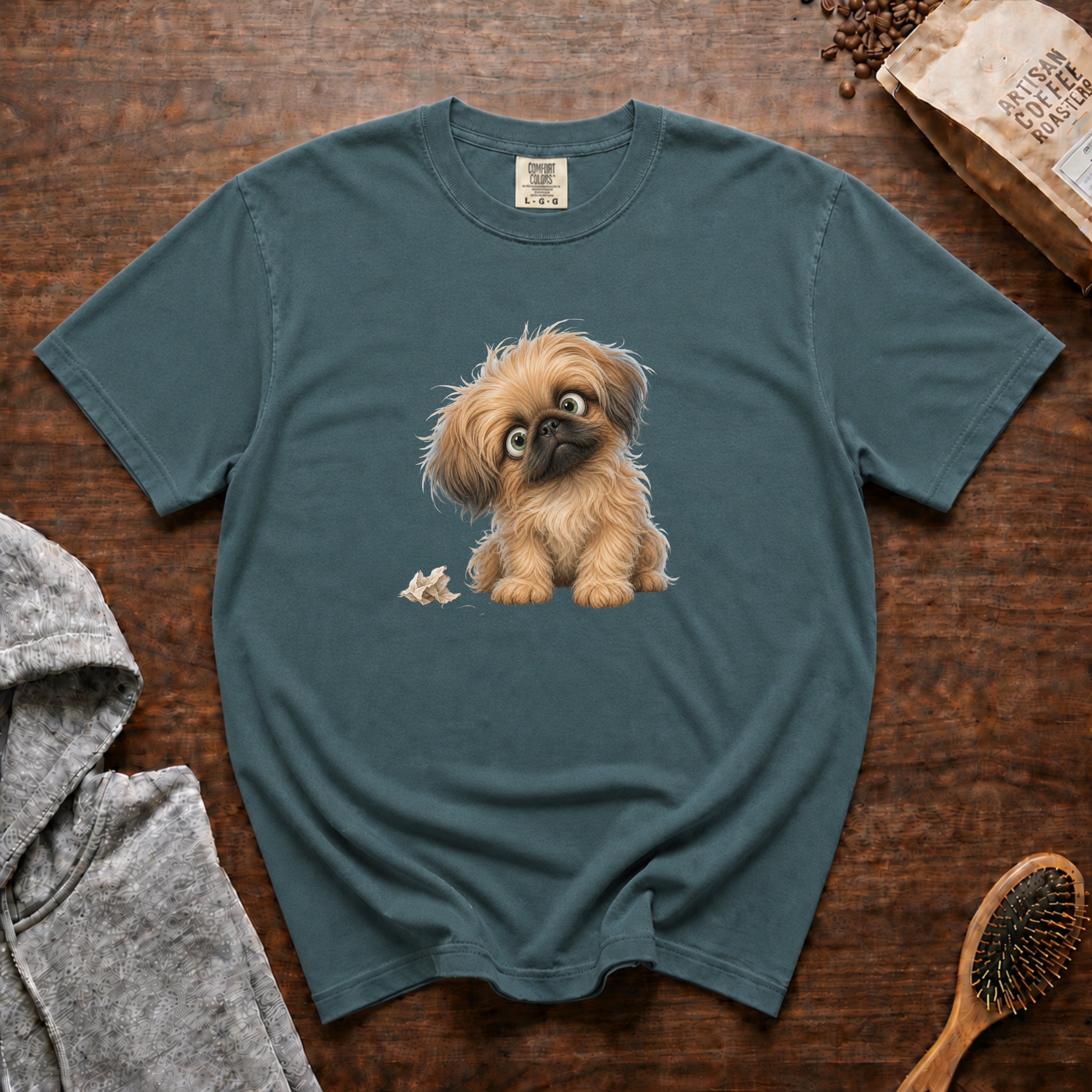 Precious Pekingese T-Shirt — Blue Spruce