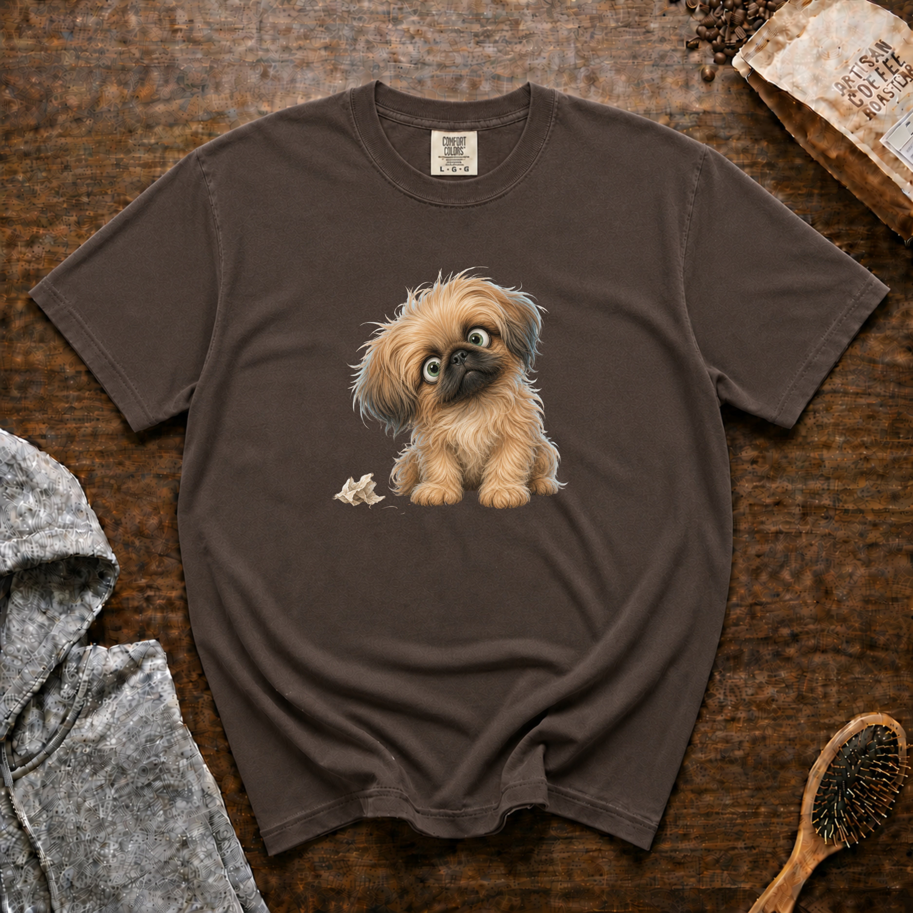 Precious Pekingese T-Shirt — Espresso