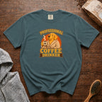 Professional Coffee Drinker T-Shirt — Blue Spruce