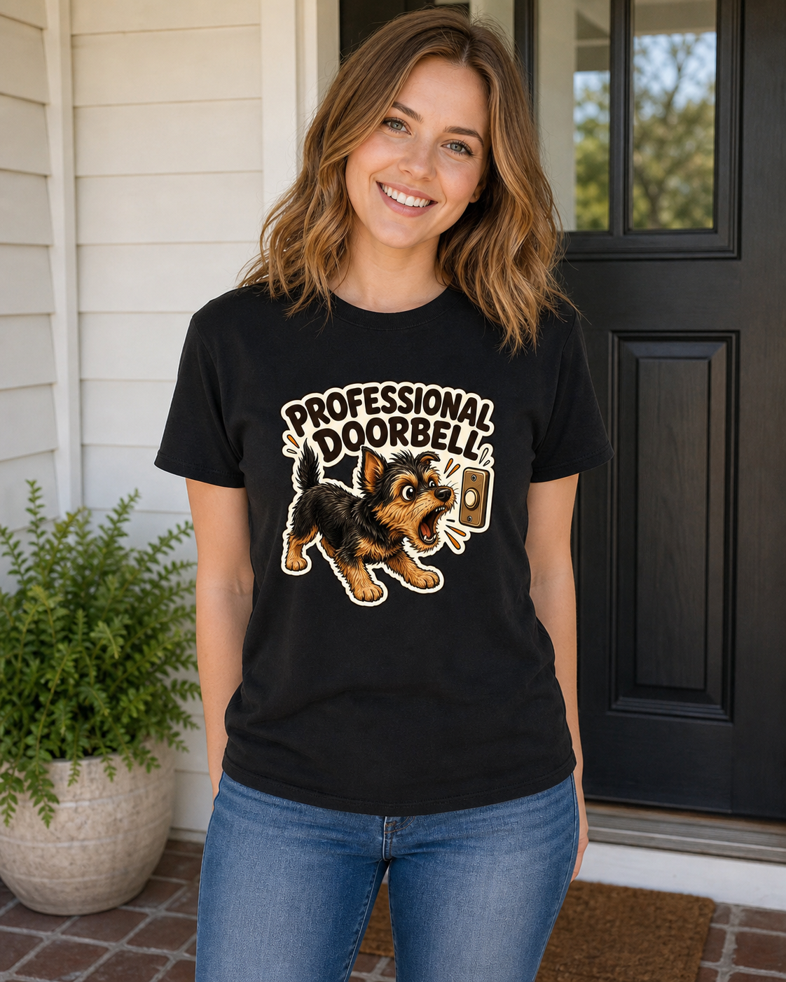 Professional Doorbell T-Shirt | Funny Dog Lover Tee