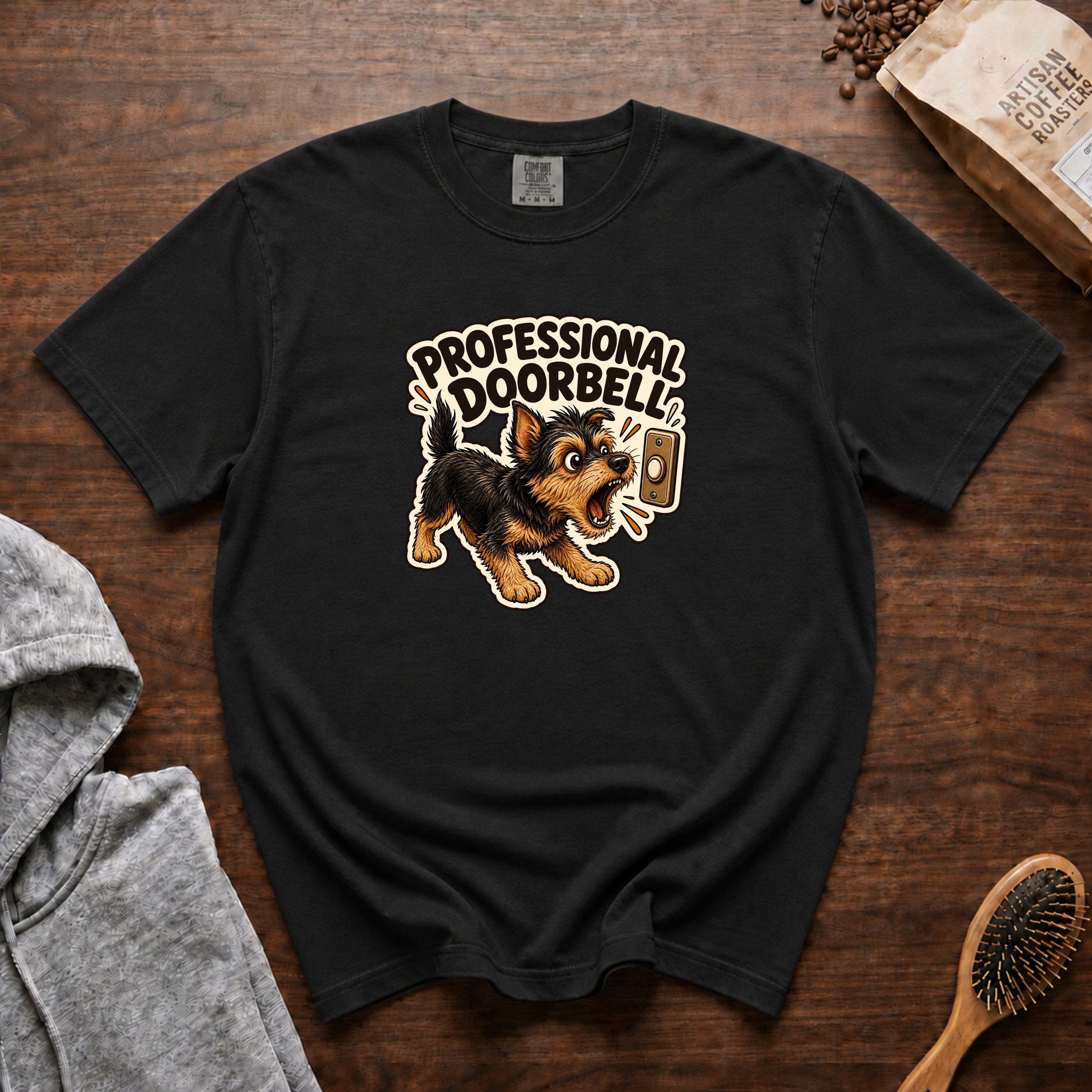 Professional Doorbell T-Shirt — Black