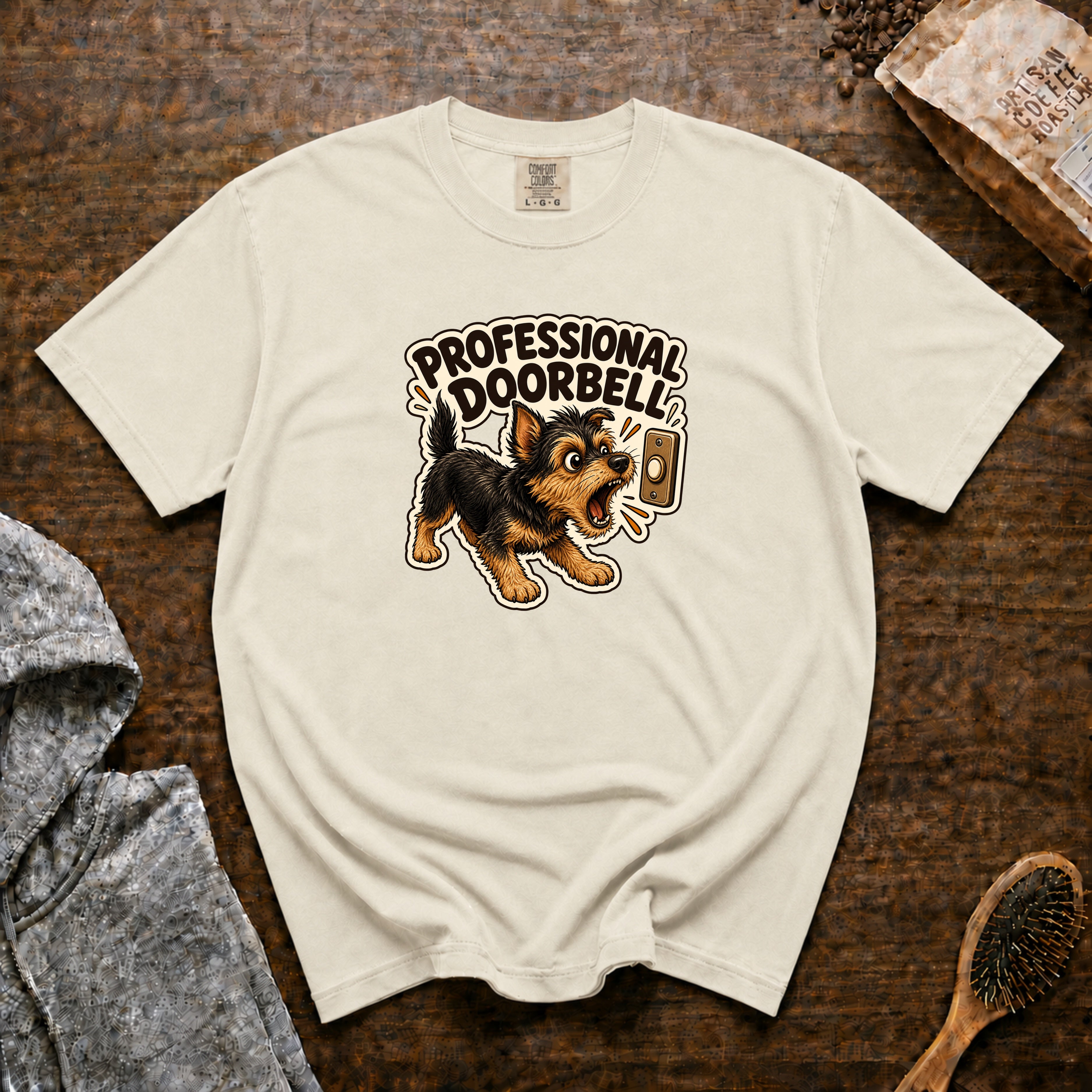 Professional Doorbell T-Shirt — Ivory