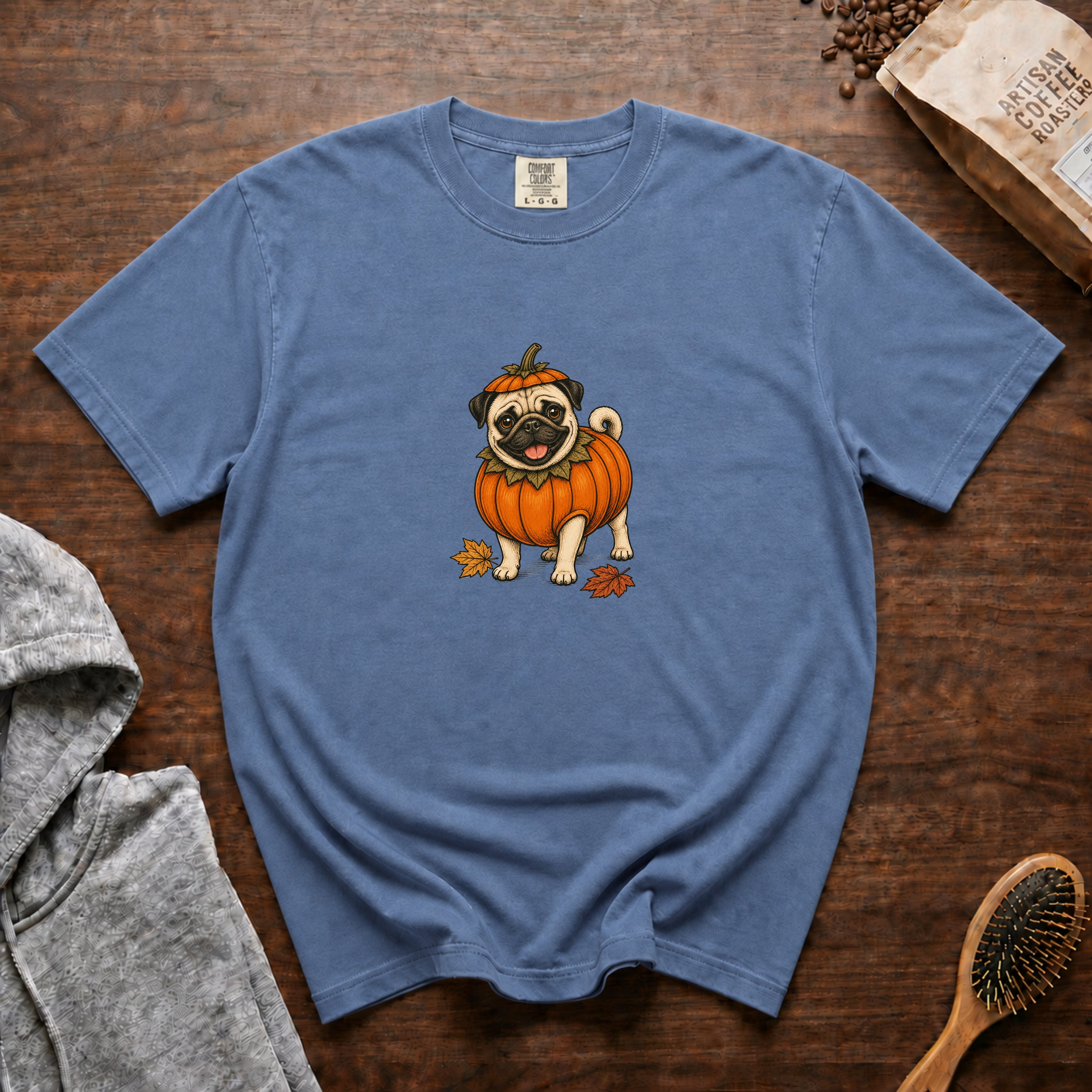 Pug Halloween T-Shirt — Blue Jean