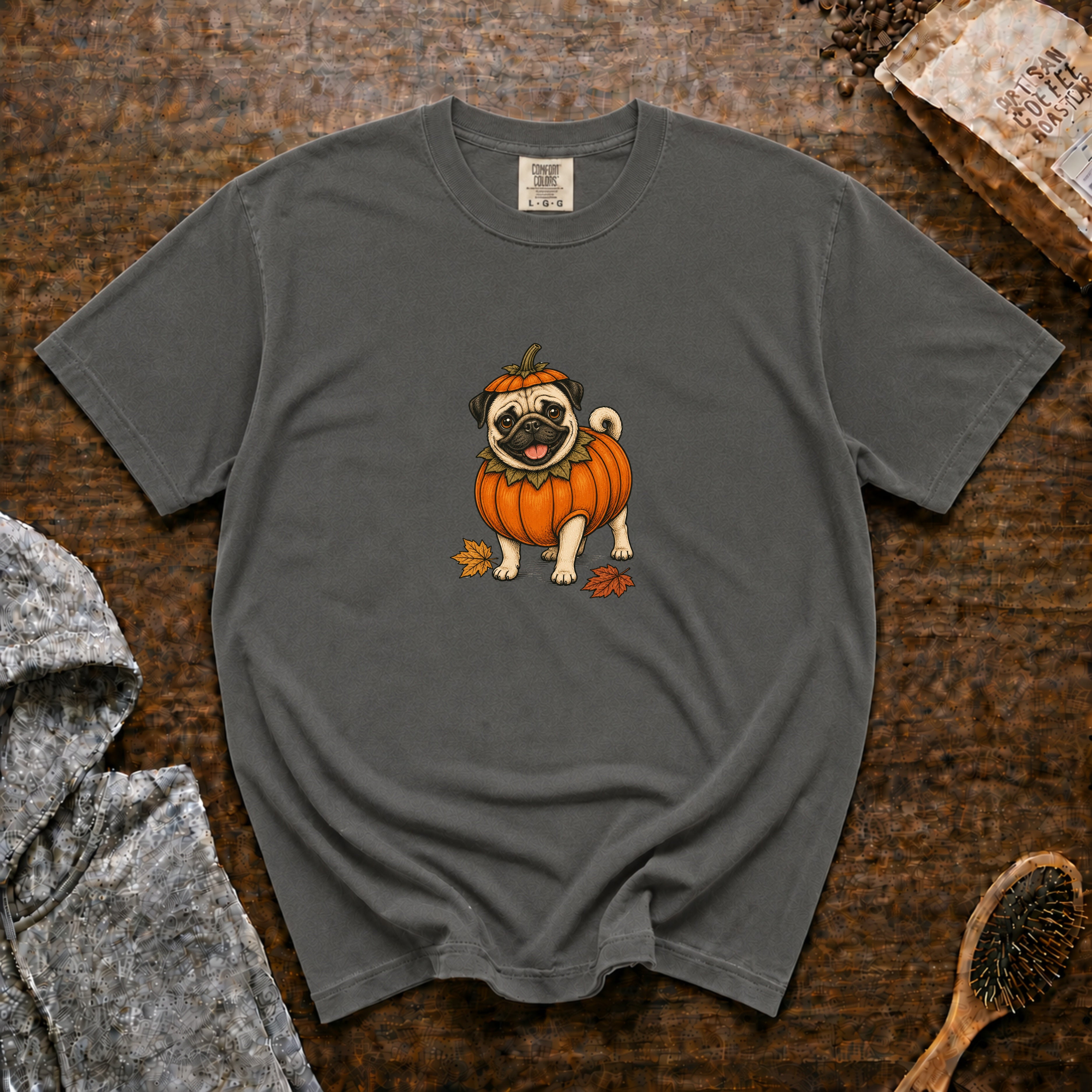 Pug Halloween T-Shirt — Pepper