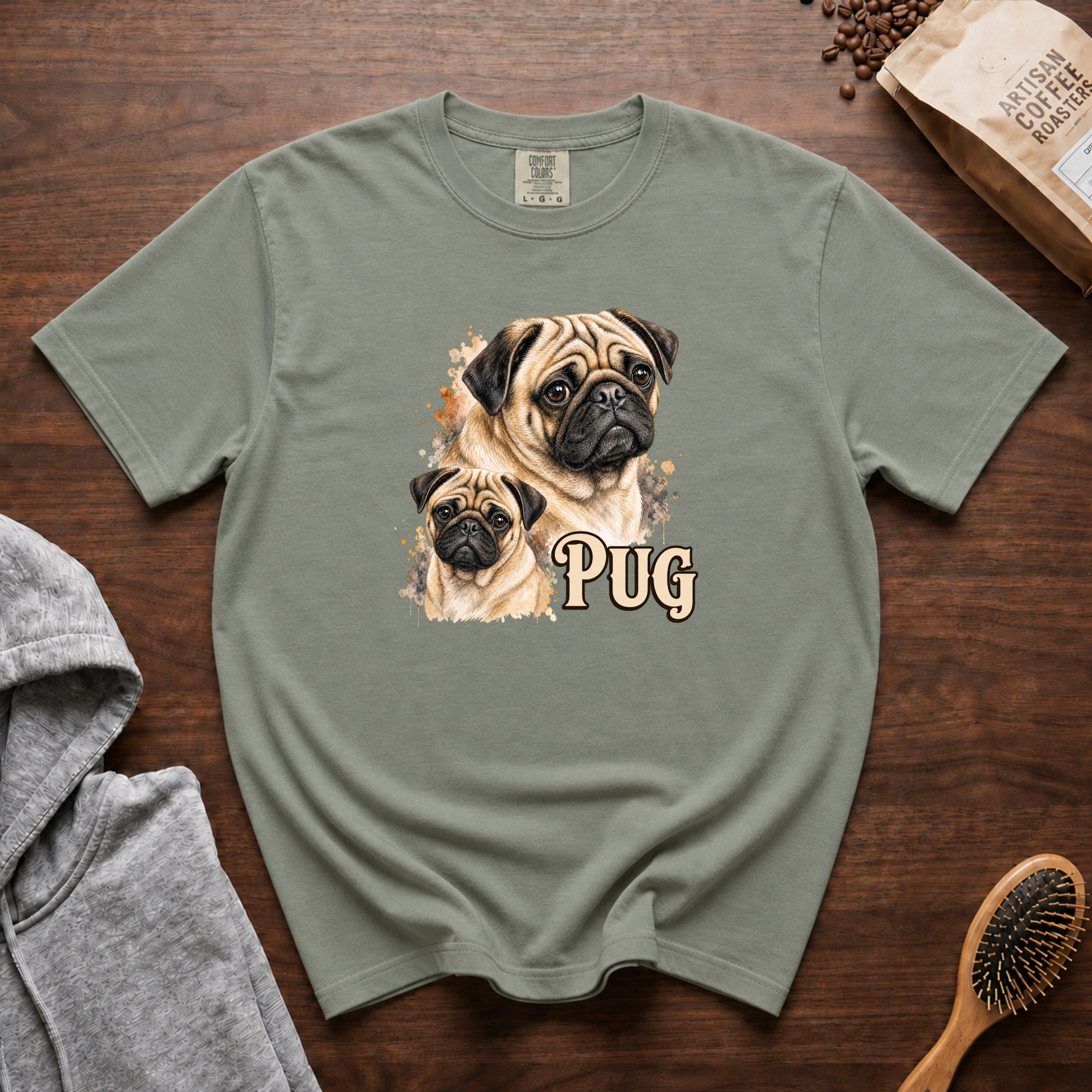 Pug T-Shirt — Bay