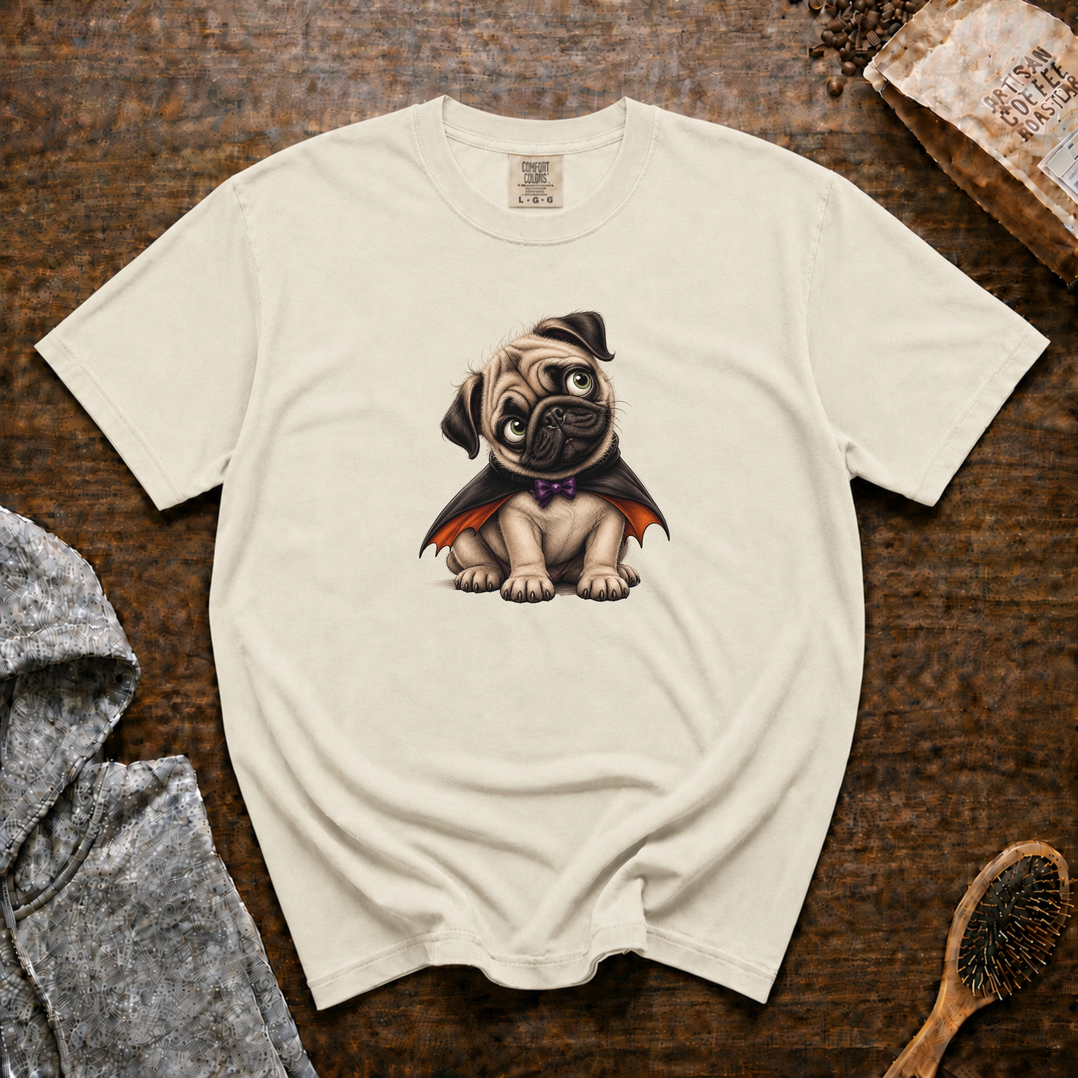 Pug T-Shirt — Ivory