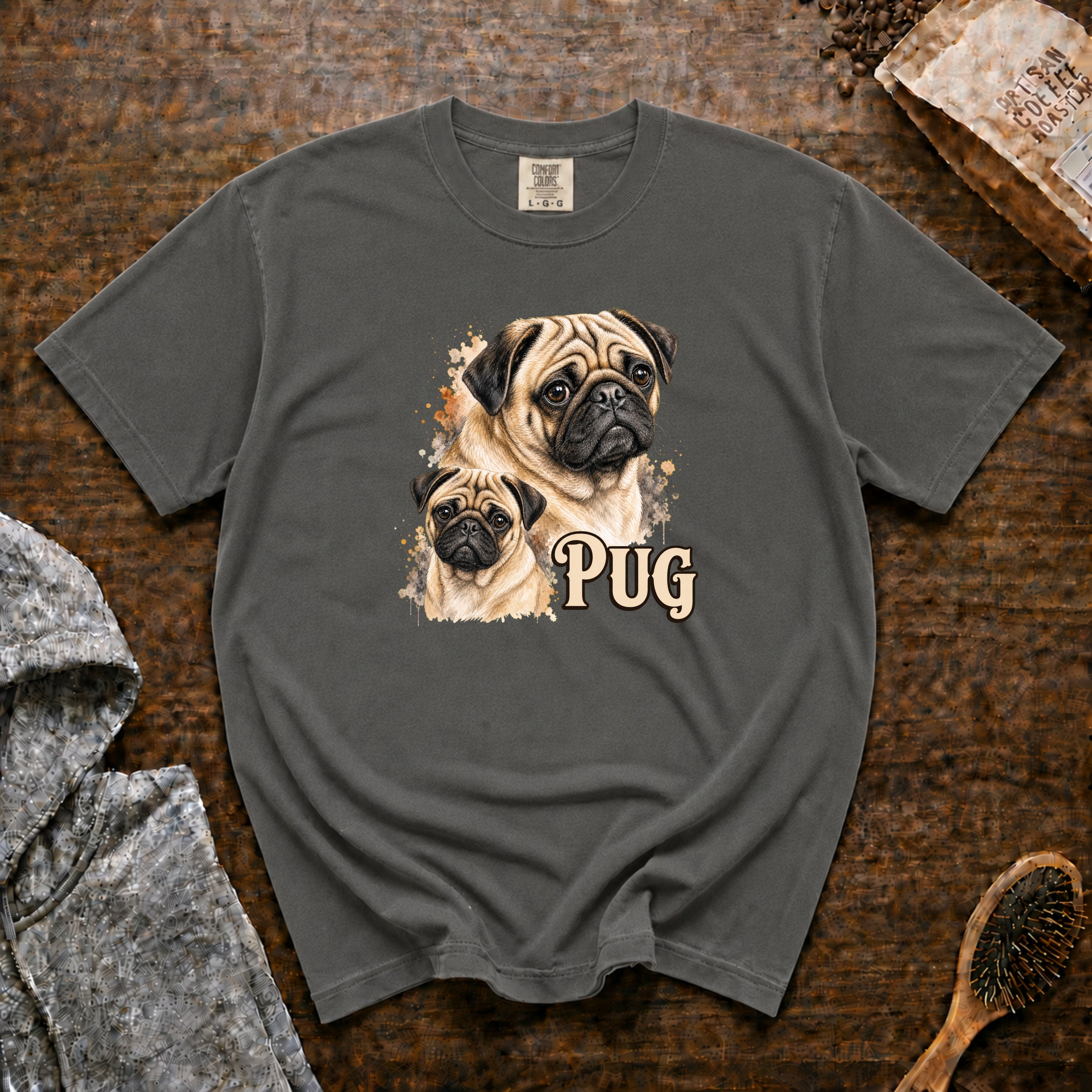 Pug T-Shirt — Pepper