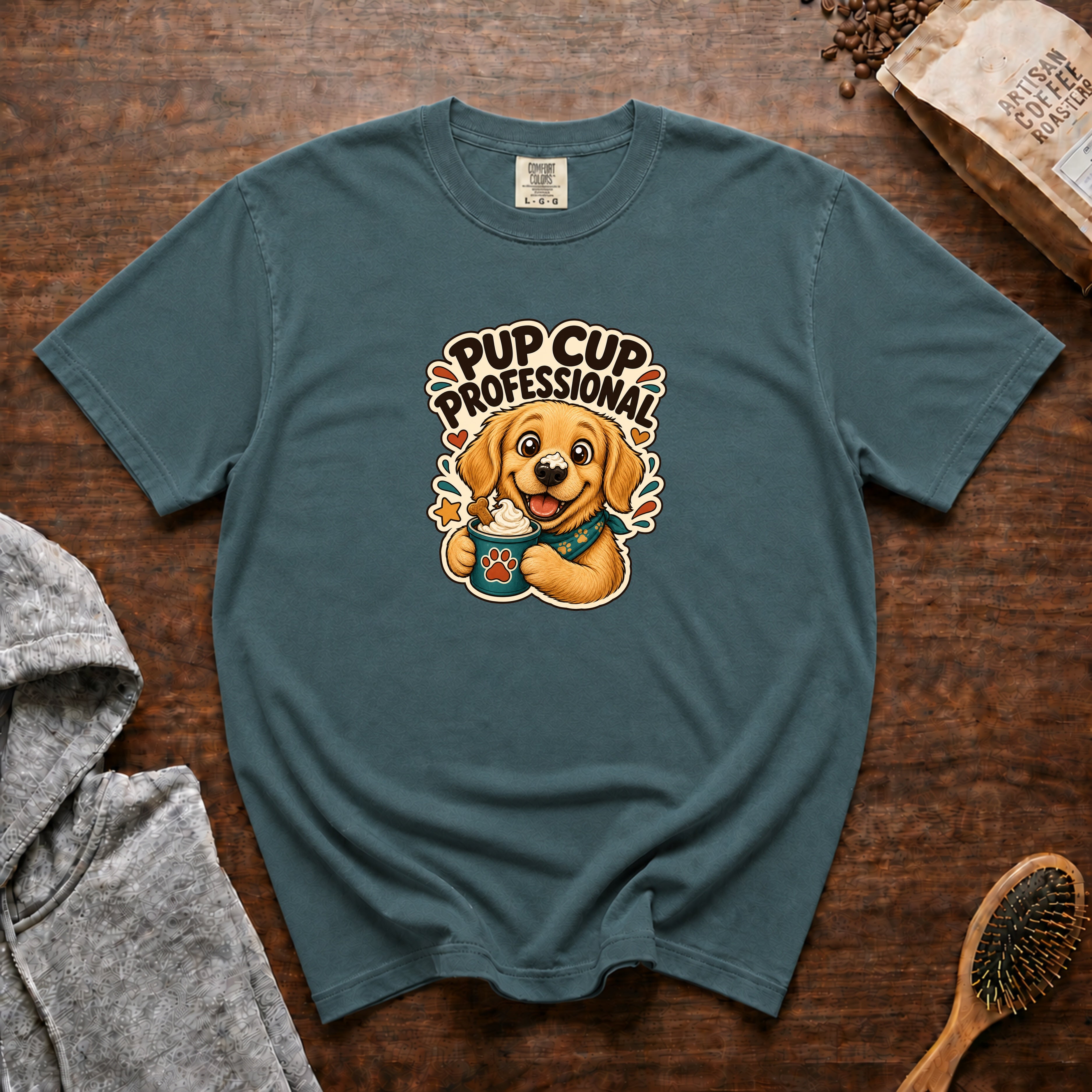 Pup Cup Professional T-Shirt — Blue Spruce