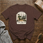 Rainy Window Reading Club T-Shirt — Espresso