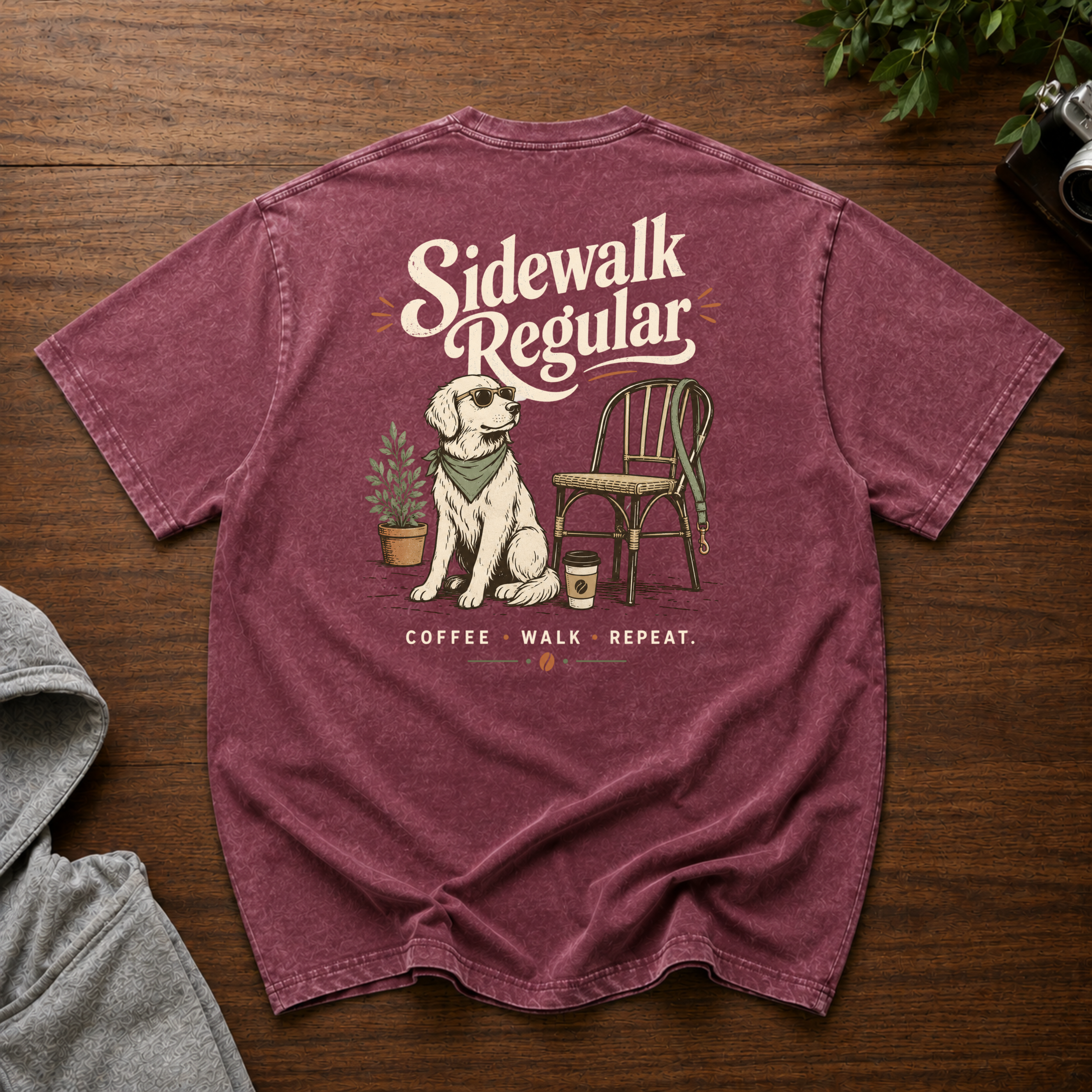 Sidewalk Regular Snow Washed Oversized Cotton T-Shirt