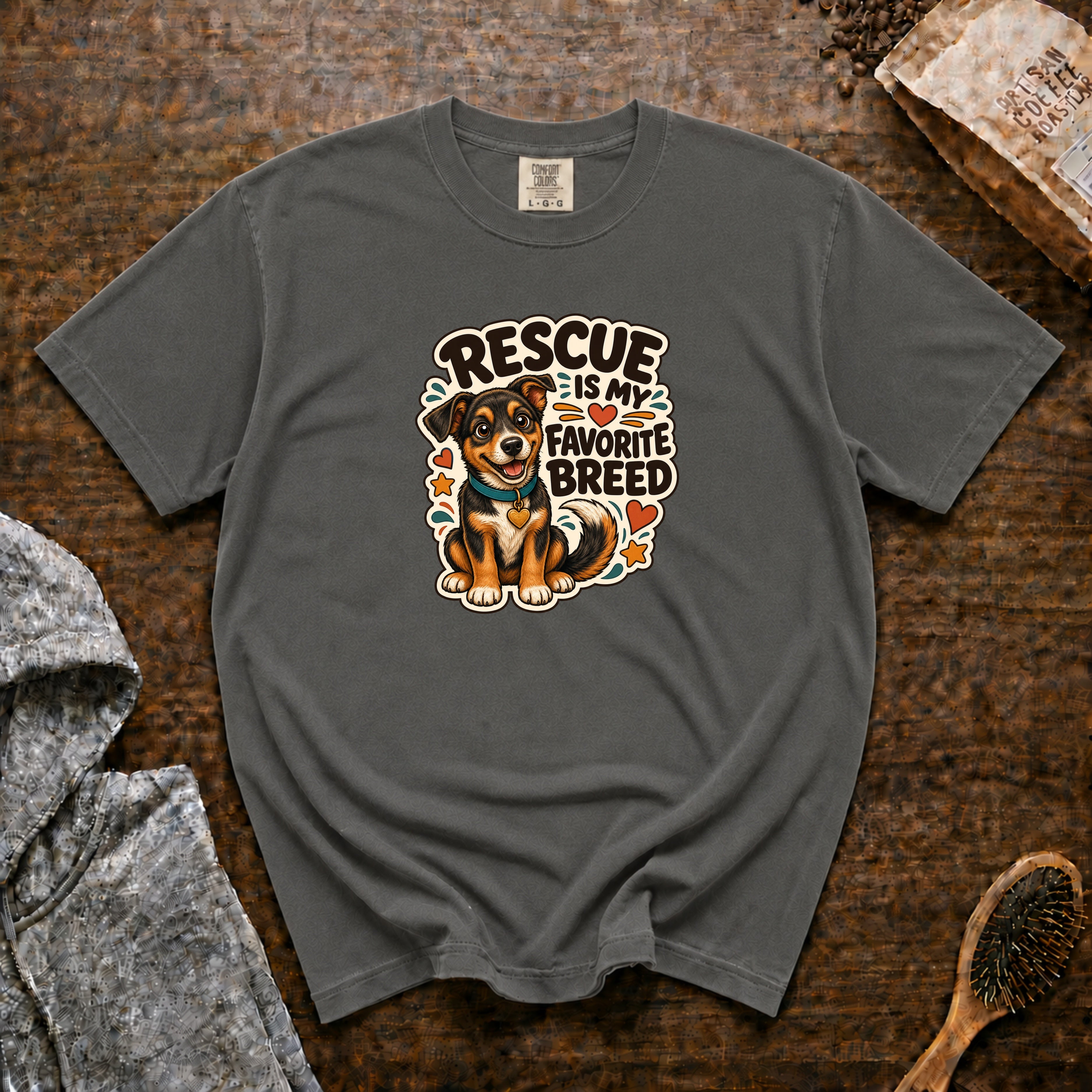 Rescue Is My Favorite Breed 1 T-Shirt — Pepper