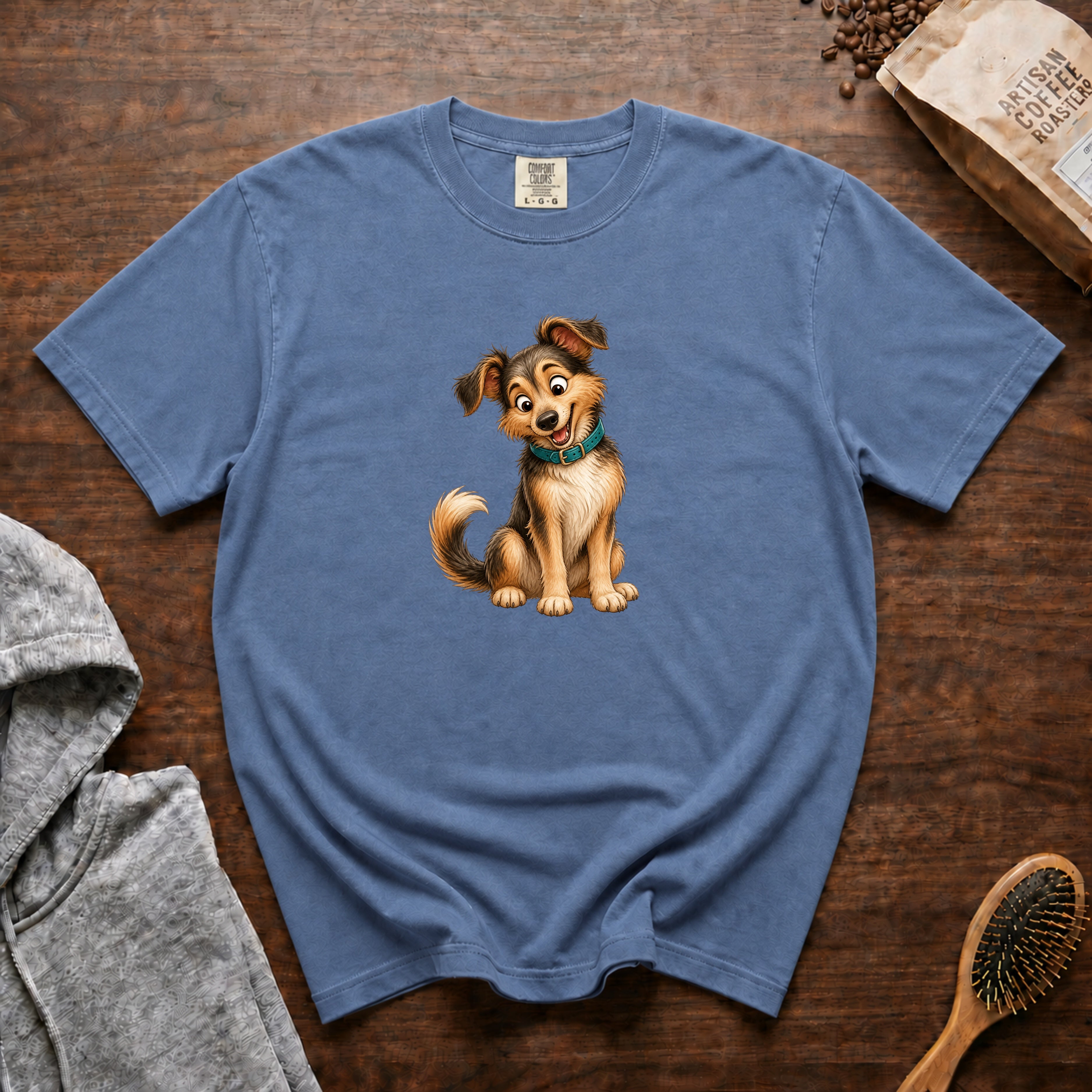Rescue'S New Collar T-Shirt — Blue Jean