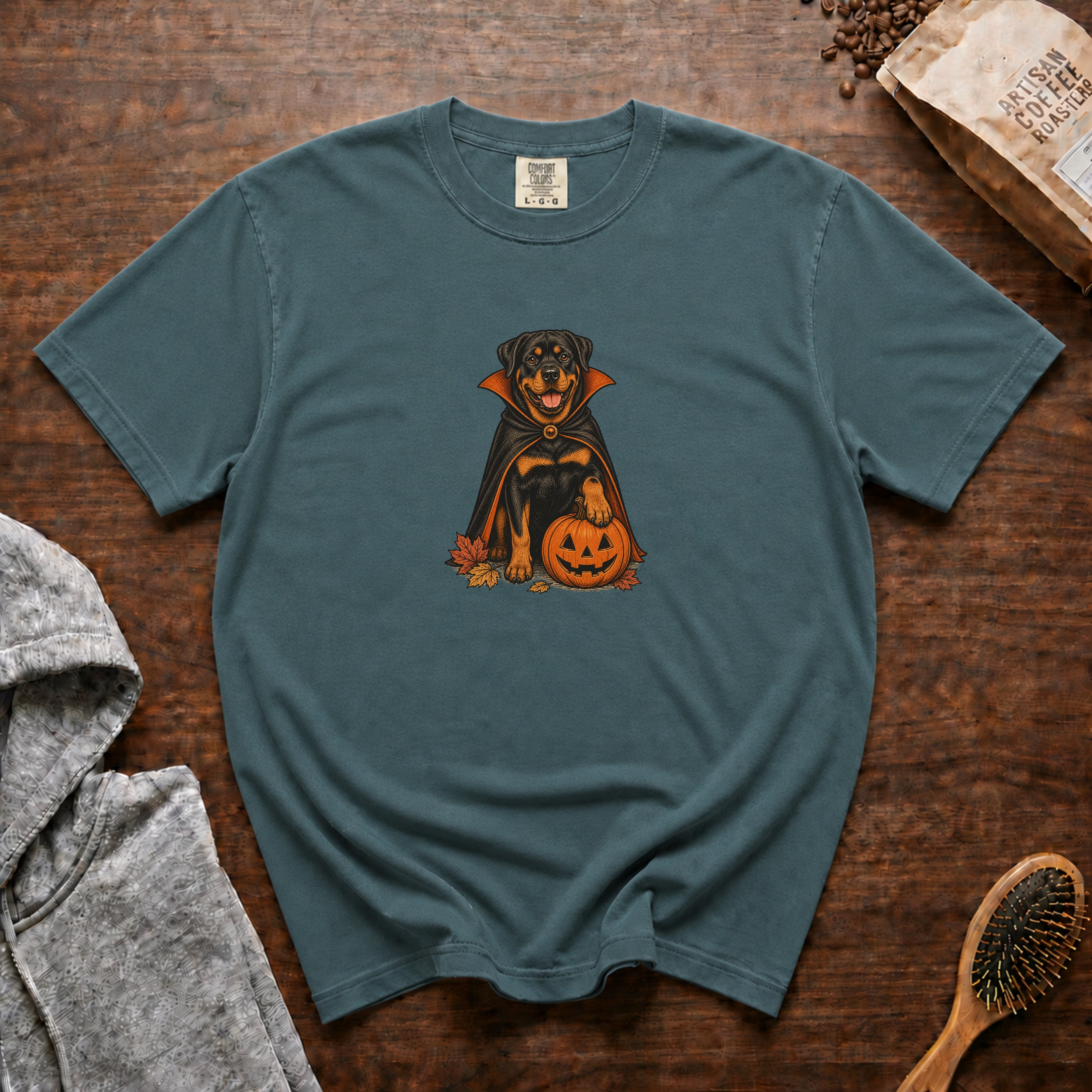 Rottweiler Halloween T-Shirt — Blue Spruce