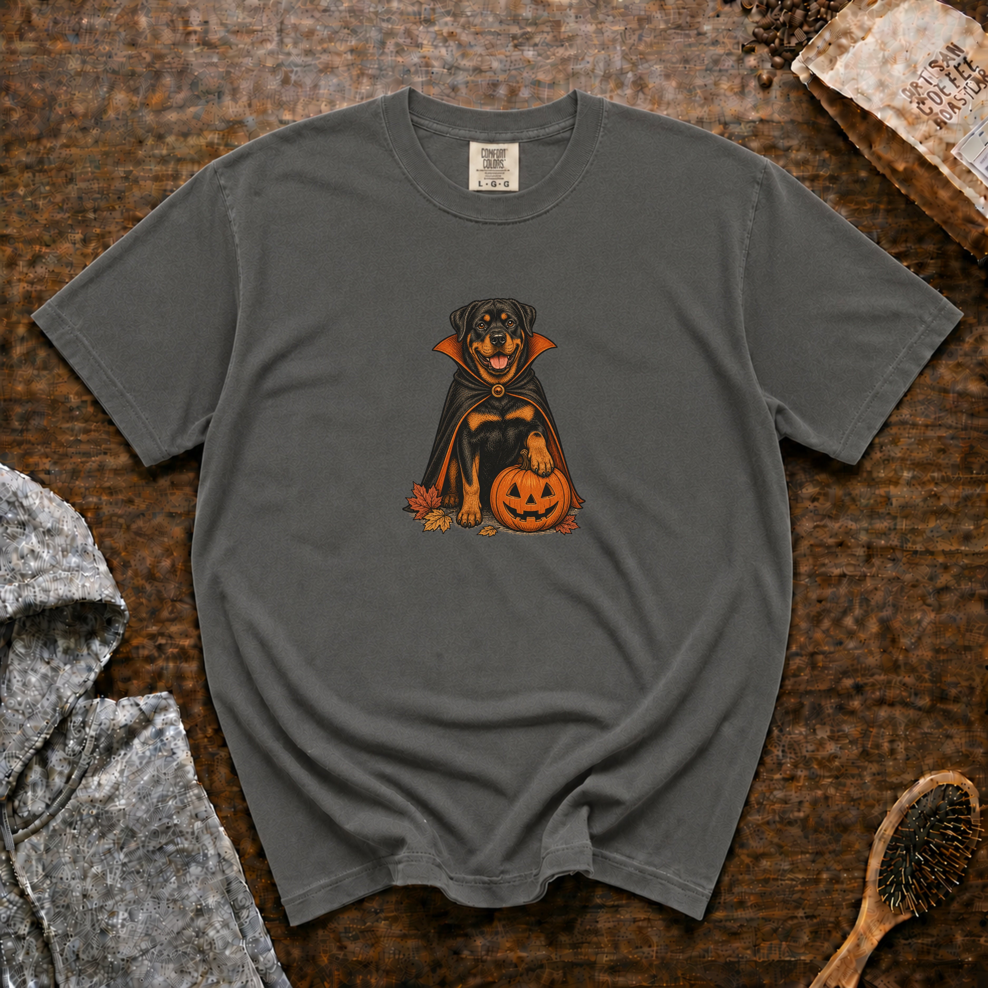 Rottweiler Halloween T-Shirt — Pepper