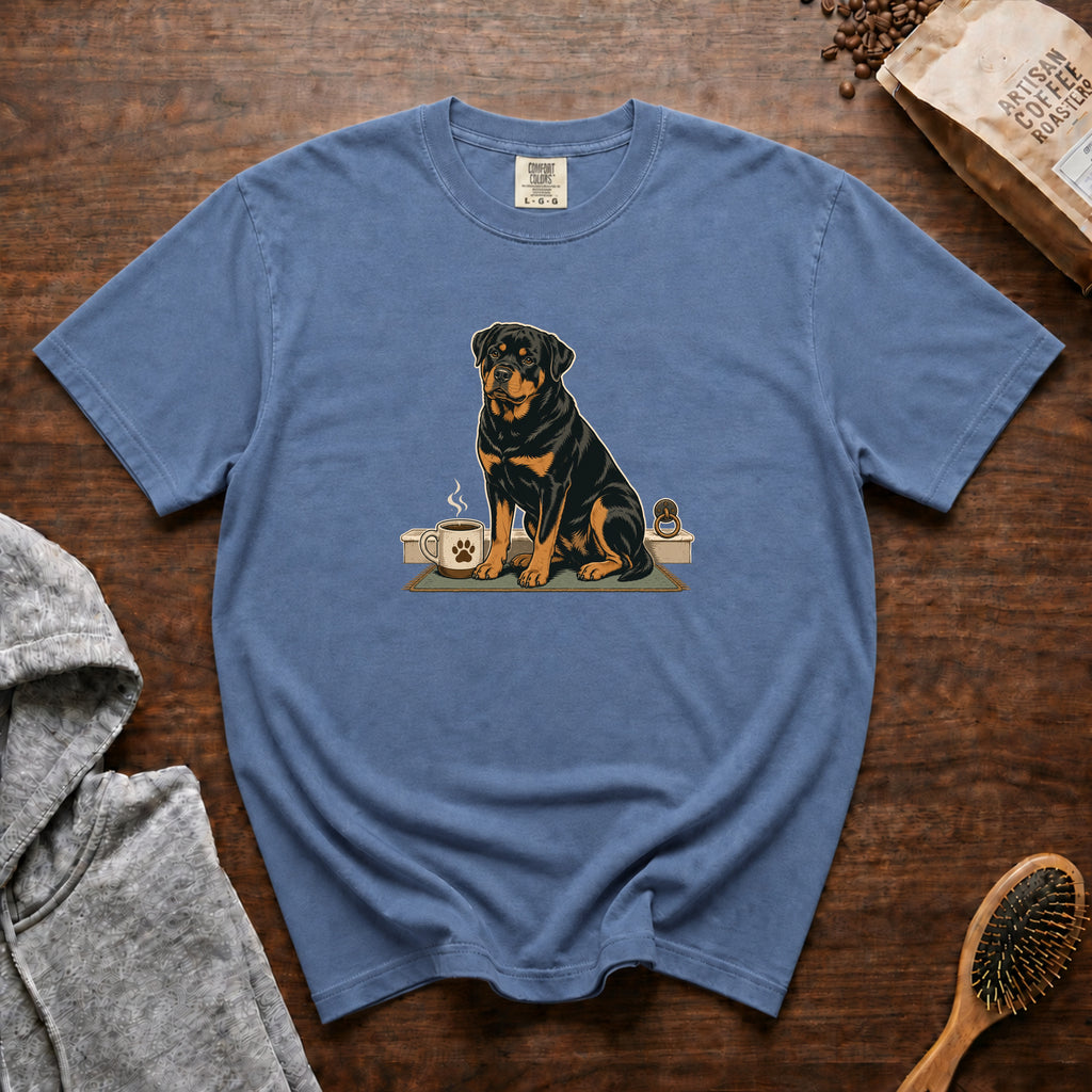 Rottweiler Heavy Roast Guardian Blend T-Shirt — Blue Jean