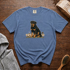 Rottweiler Heavy Roast Guardian Blend T-Shirt — Blue Jean
