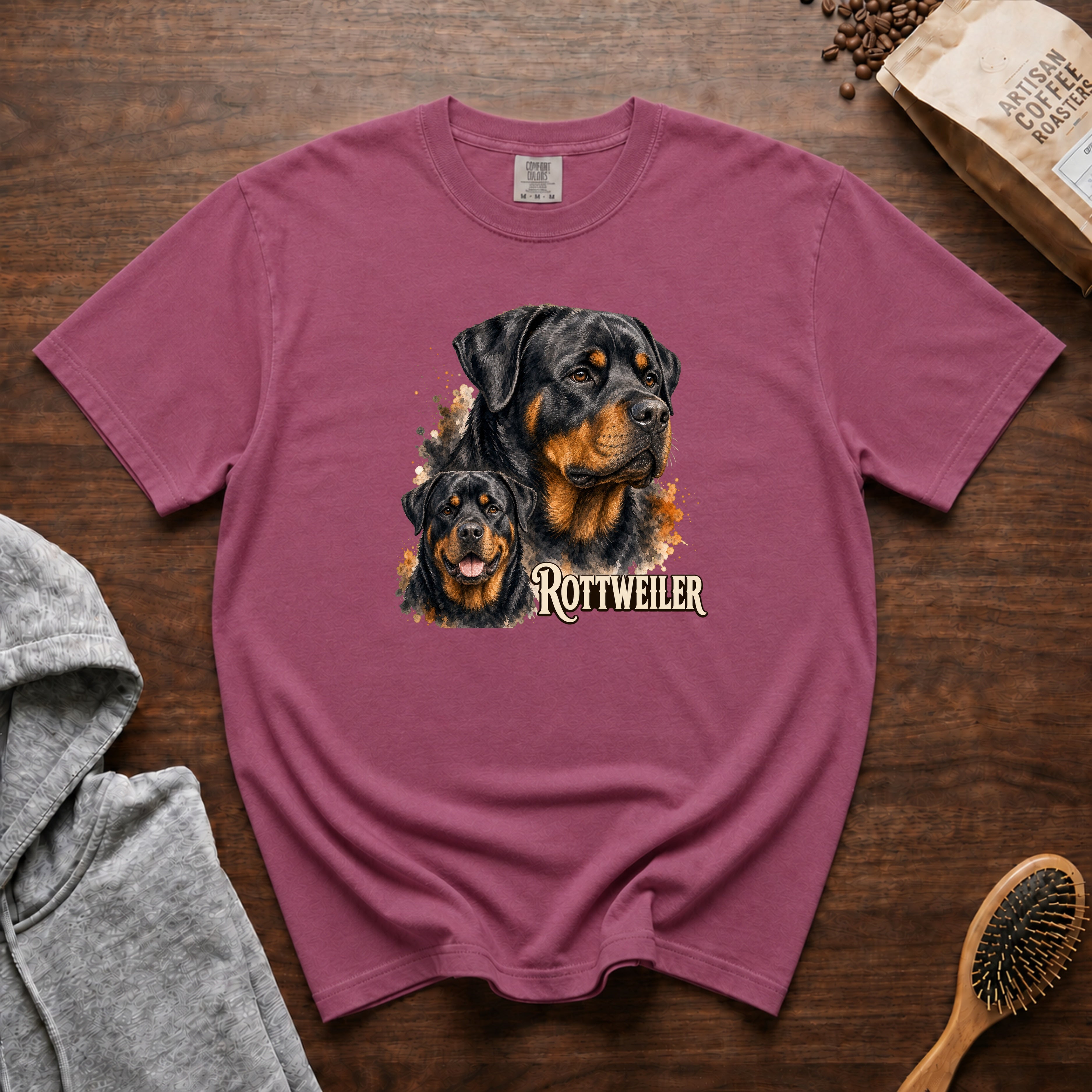 Rottweiler T-Shirt — Berry