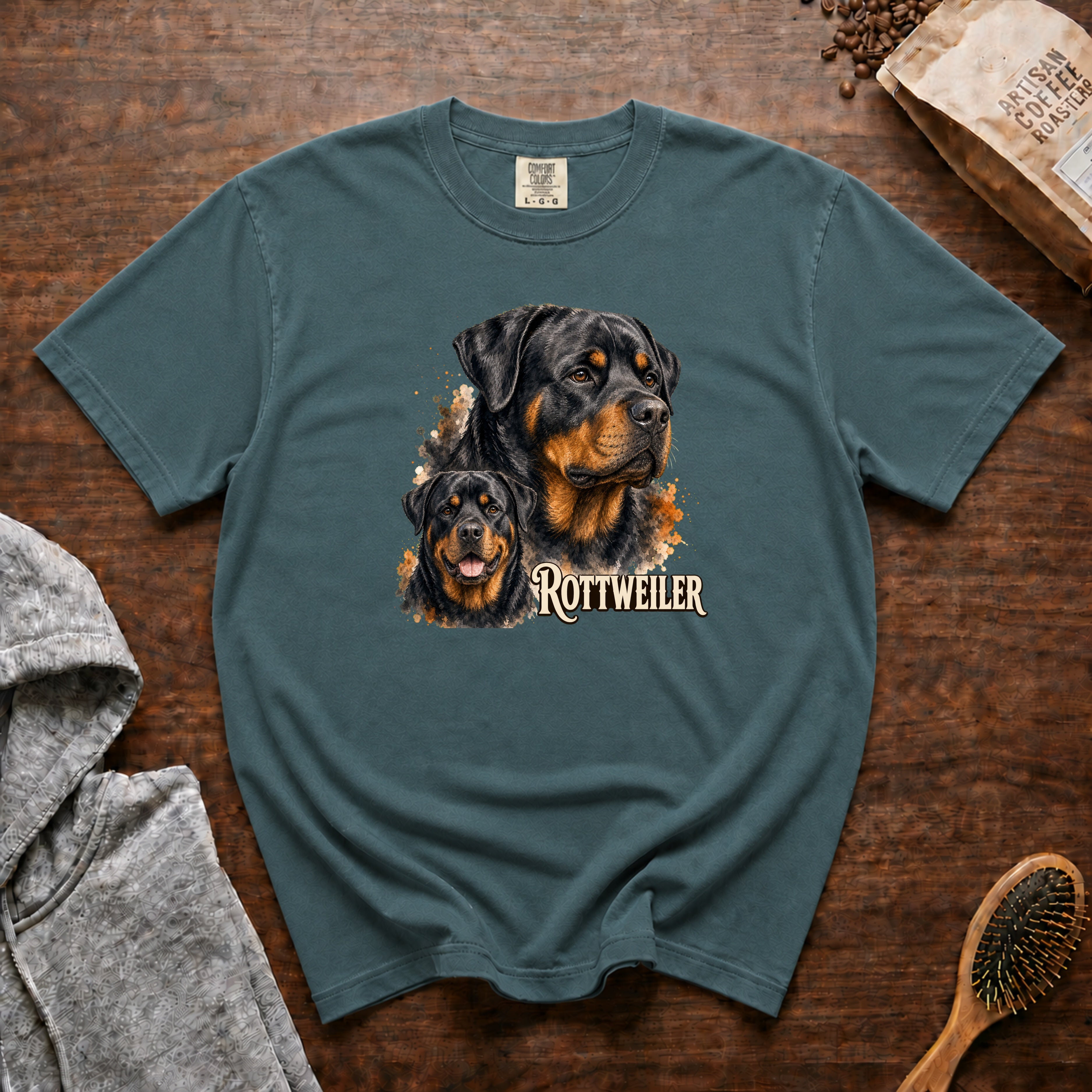 Rottweiler T-Shirt — Blue Spruce